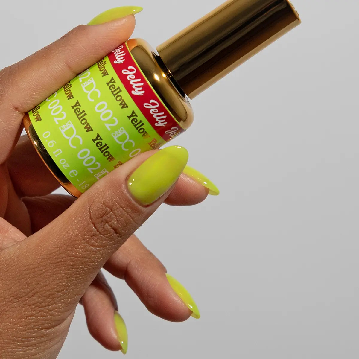 DND DC All My Jelly Gel Polish – #002 Yellow (0.6oz / 18ml) – NEW 2026