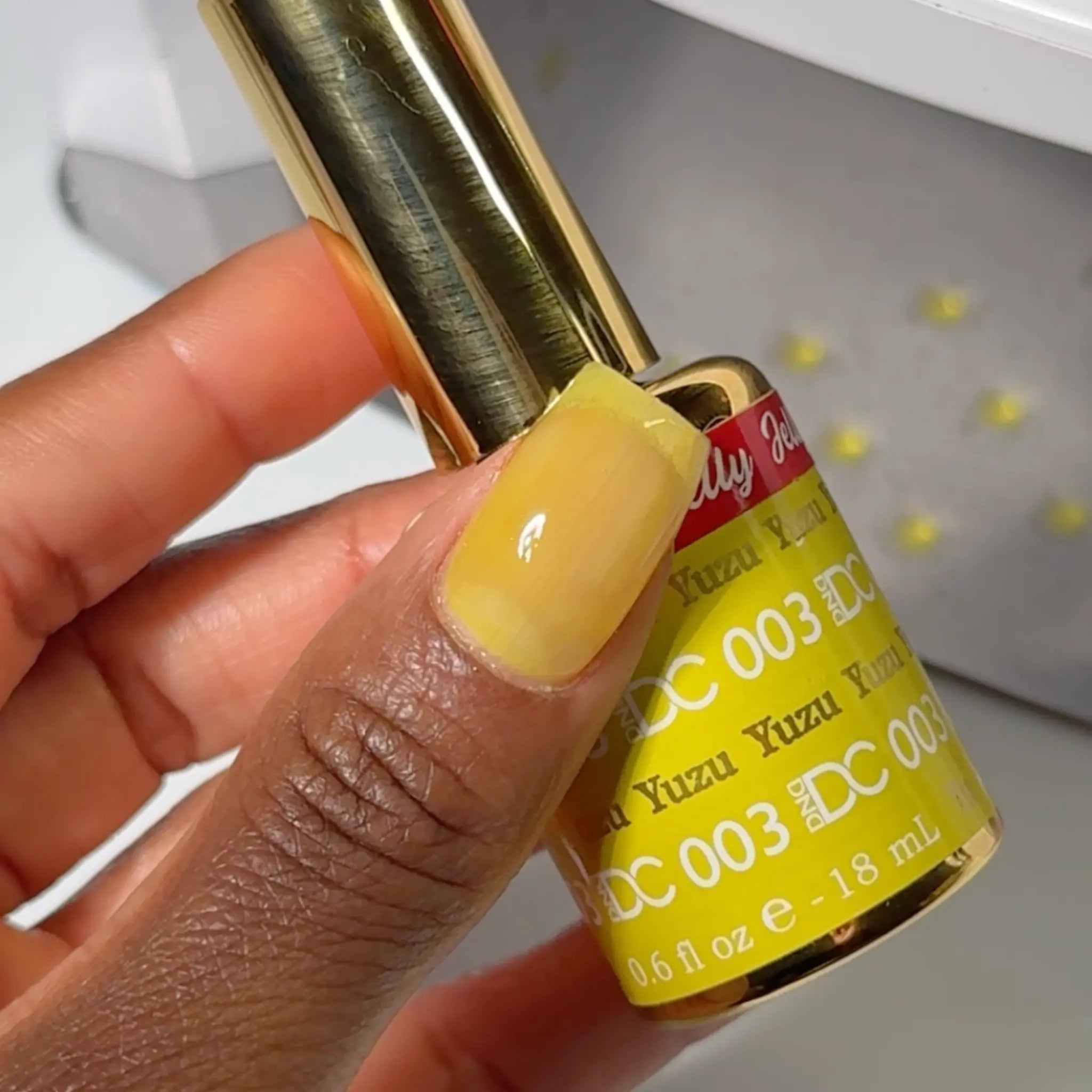 DND DC All My Jelly Gel Polish – #003 Yuzu (0.6oz / 18ml) – NEW 2026