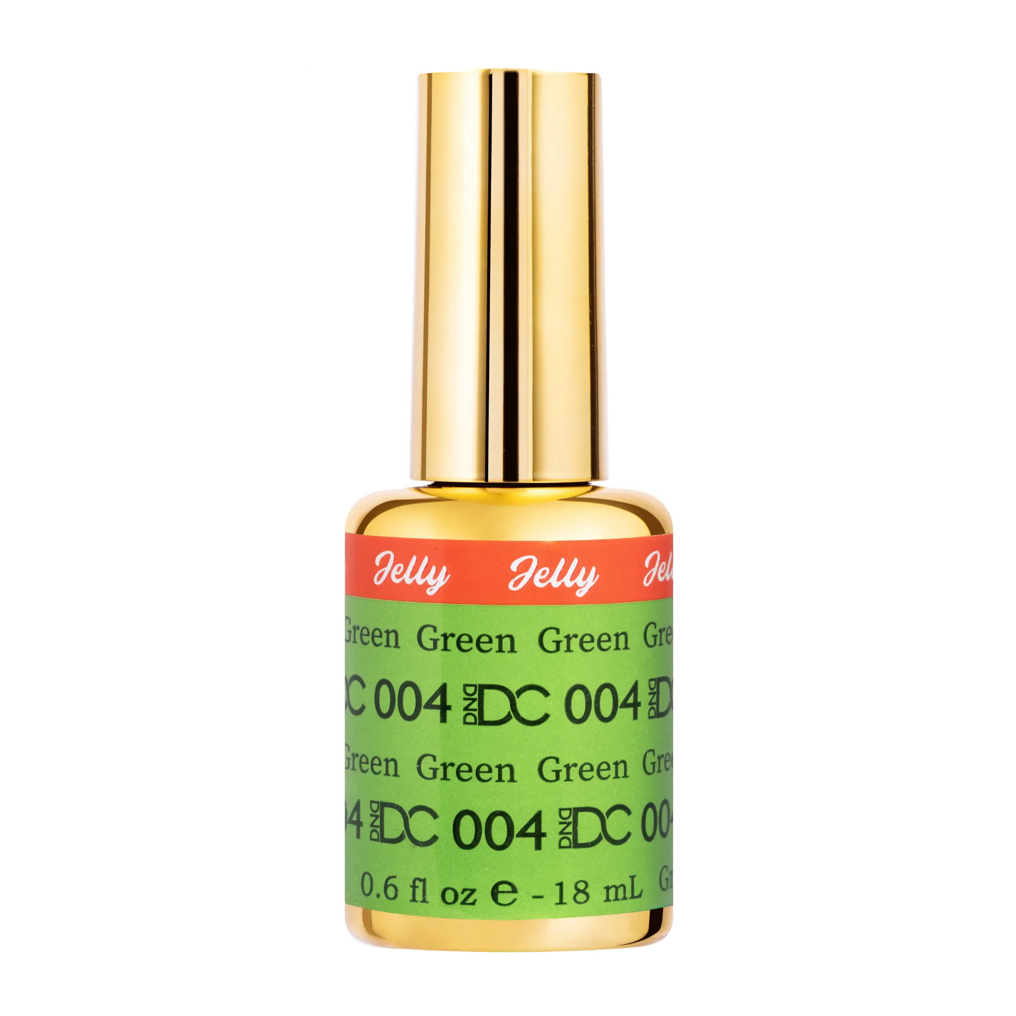 DND DC All My Jelly Gel Polish – #004 Green (0.6oz / 18ml) – NEW 2026
