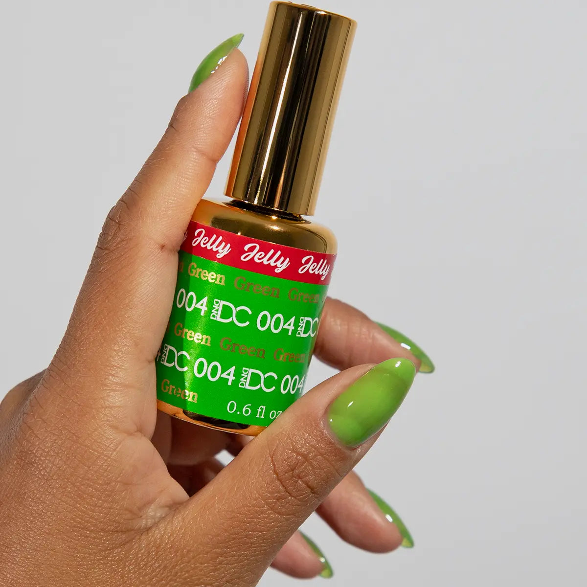 DND DC All My Jelly Gel Polish – #004 Green (0.6oz / 18ml) – NEW 2026