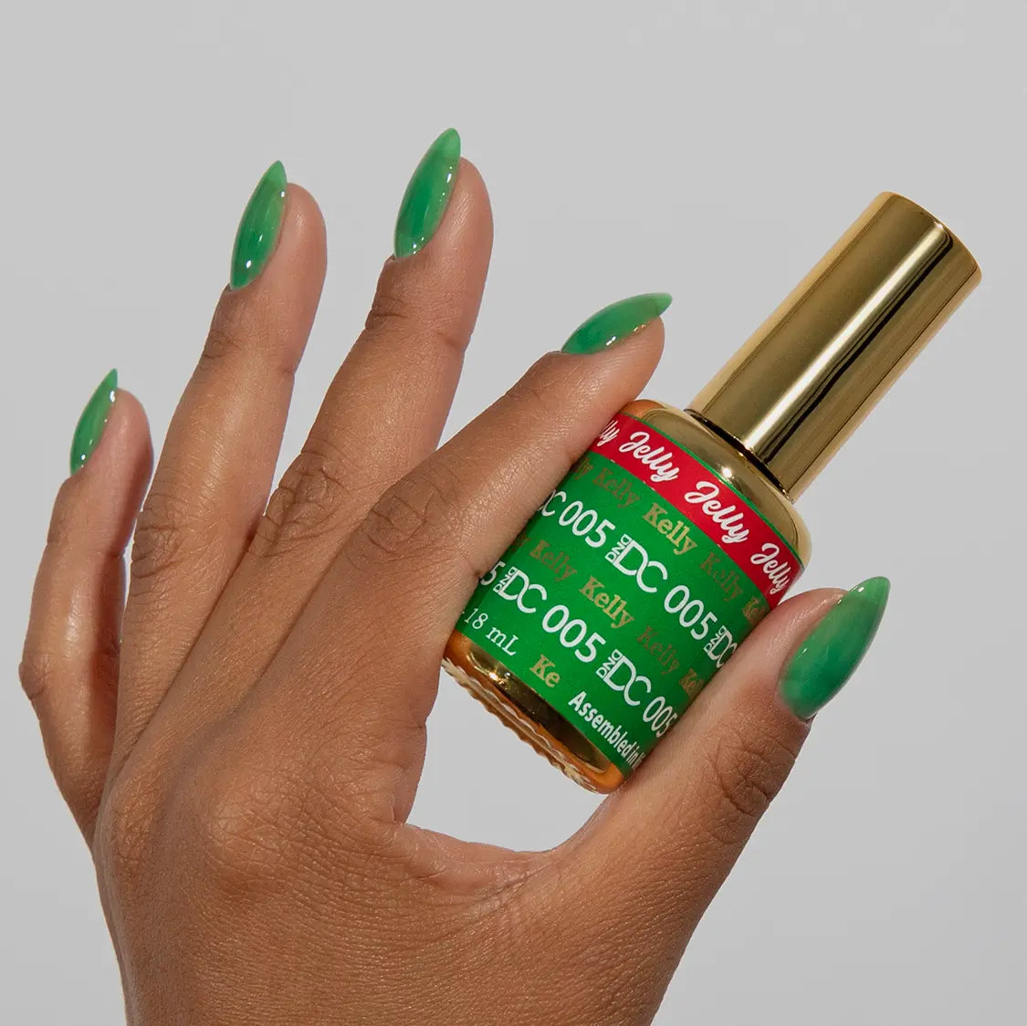DND DC All My Jelly Gel Polish – #005 Kelly (0.6oz / 18ml) – NEW 2026