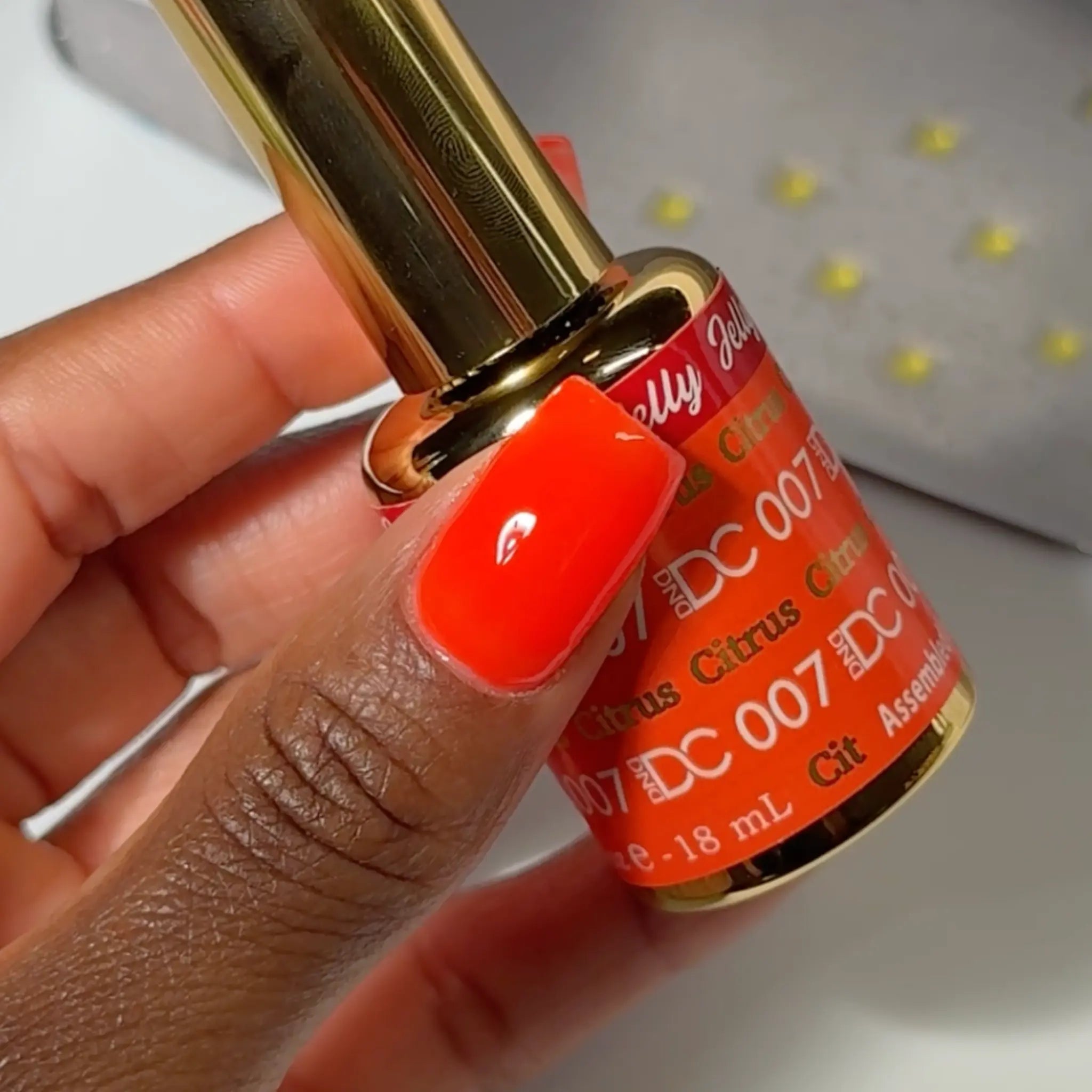 DND DC All My Jelly Gel Polish – #007 Citrus (0.6oz / 18ml) – NEW 2026