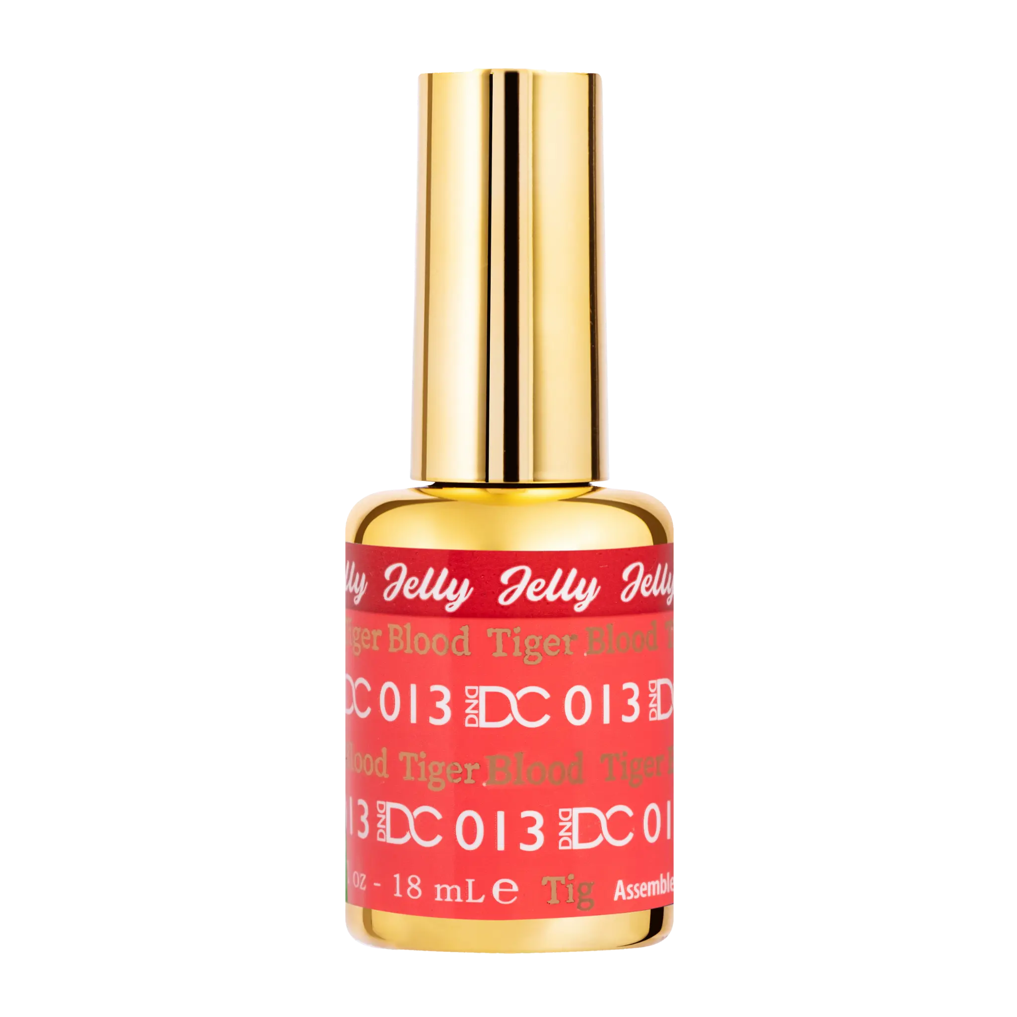 DND DC All My Jelly Gel Polish – #013 Tiger Blood (0.6oz / 18ml) – NEW 2026