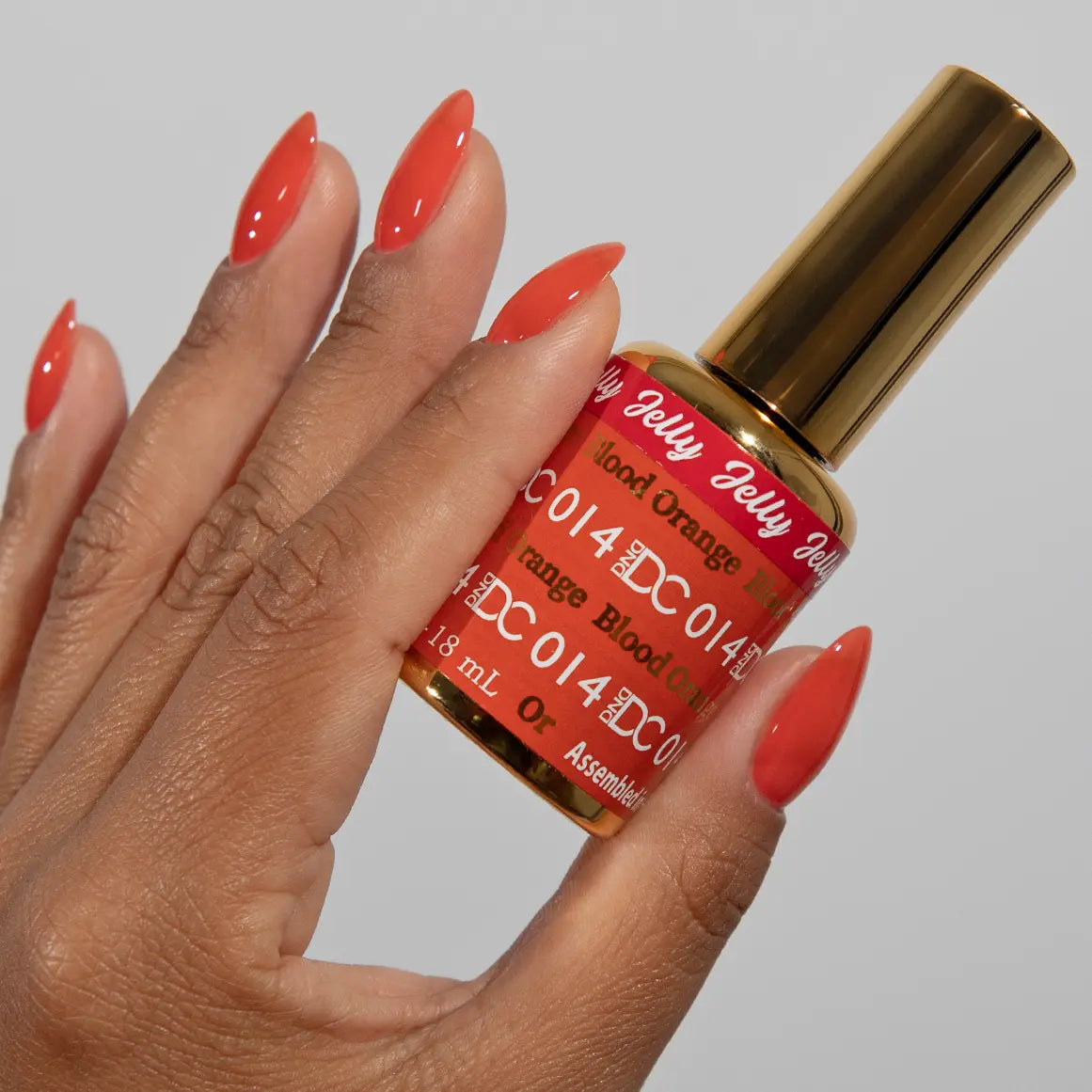 DND DC All My Jelly Gel Polish – #014 Blood Orange (0.6oz / 18ml) – NEW 2026