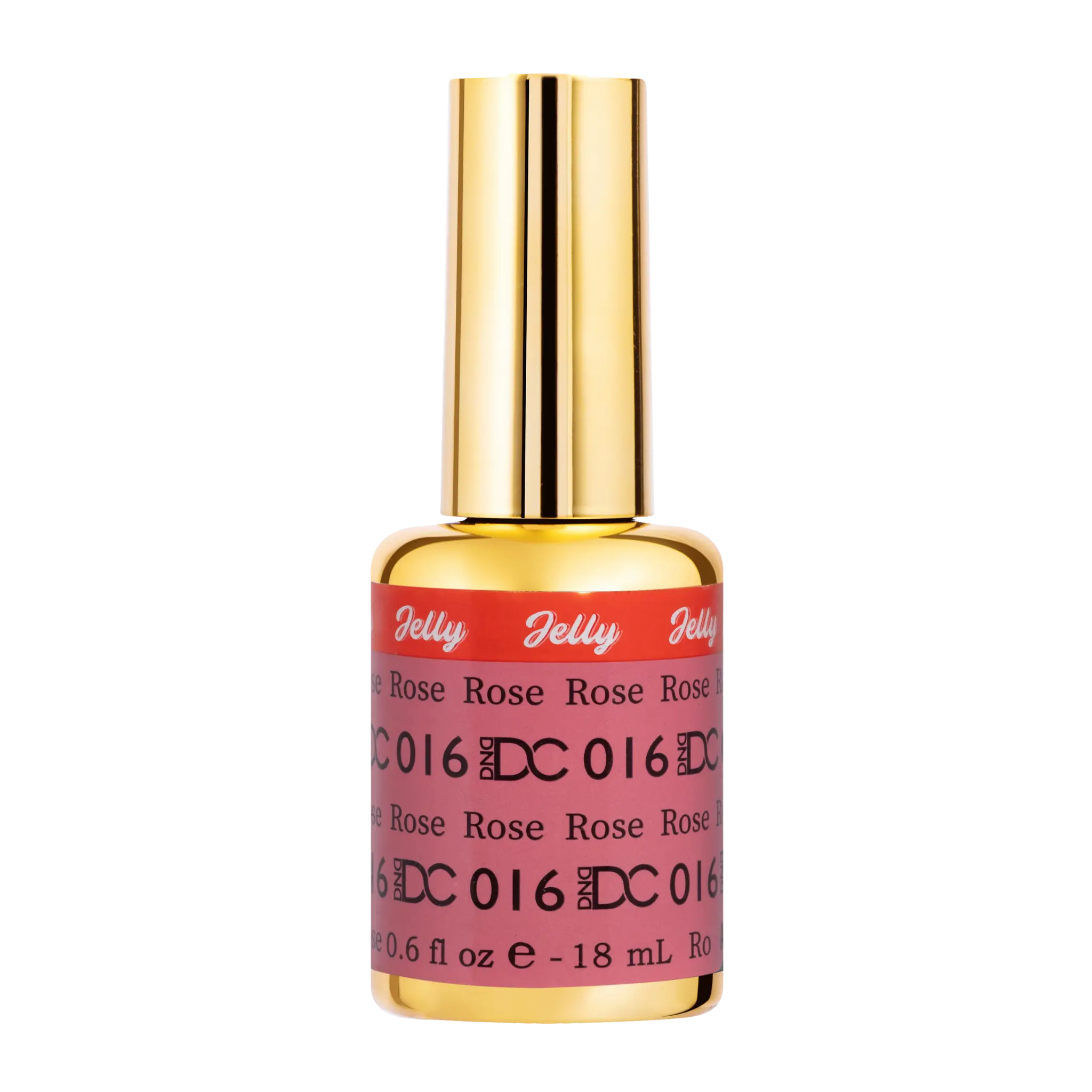 DND DC All My Jelly Gel Polish – #016 Rose (0.6oz / 18ml) – NEW 2026