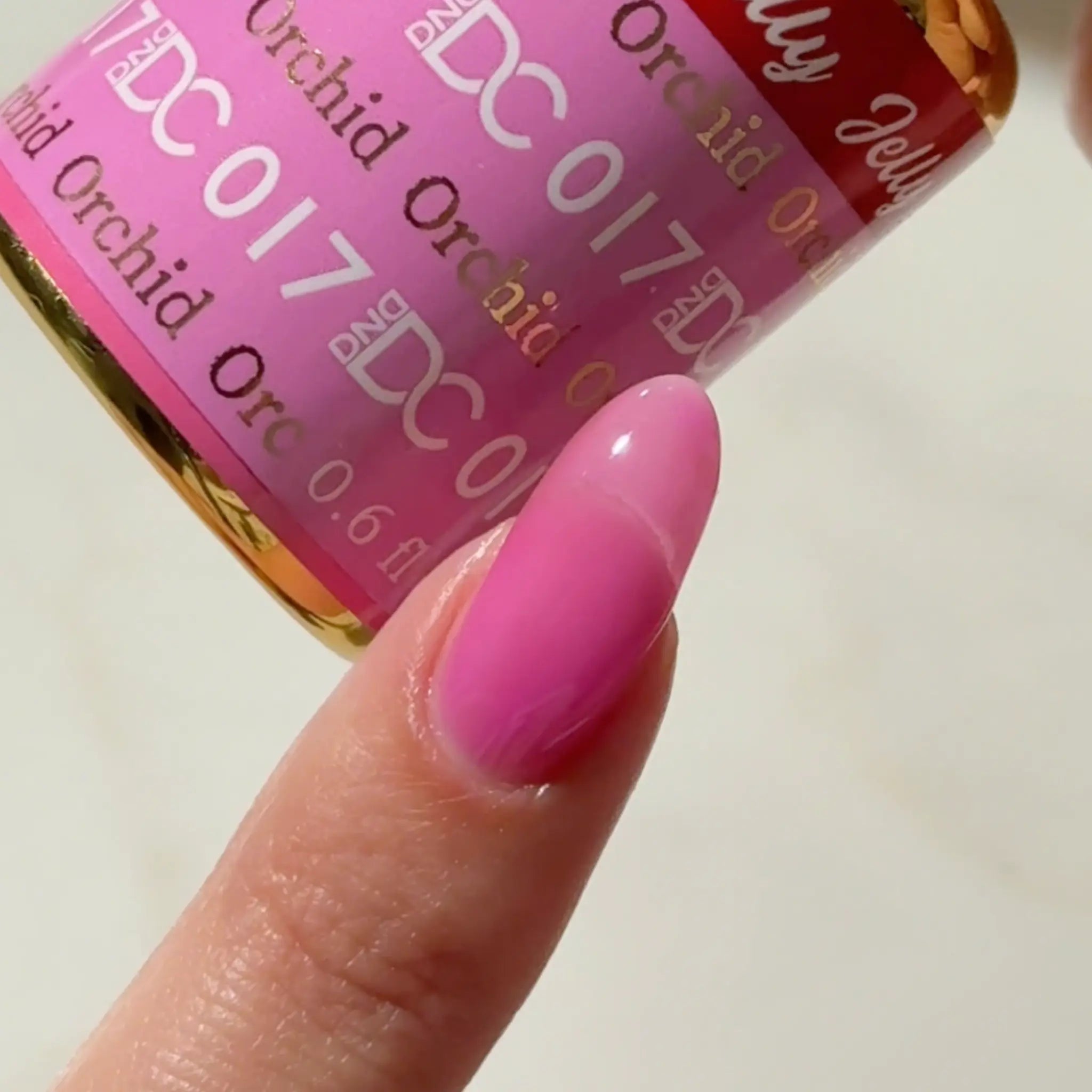 DND DC All My Jelly Gel Polish – #017 Orchid (0.6oz / 18ml) – NEW 2026