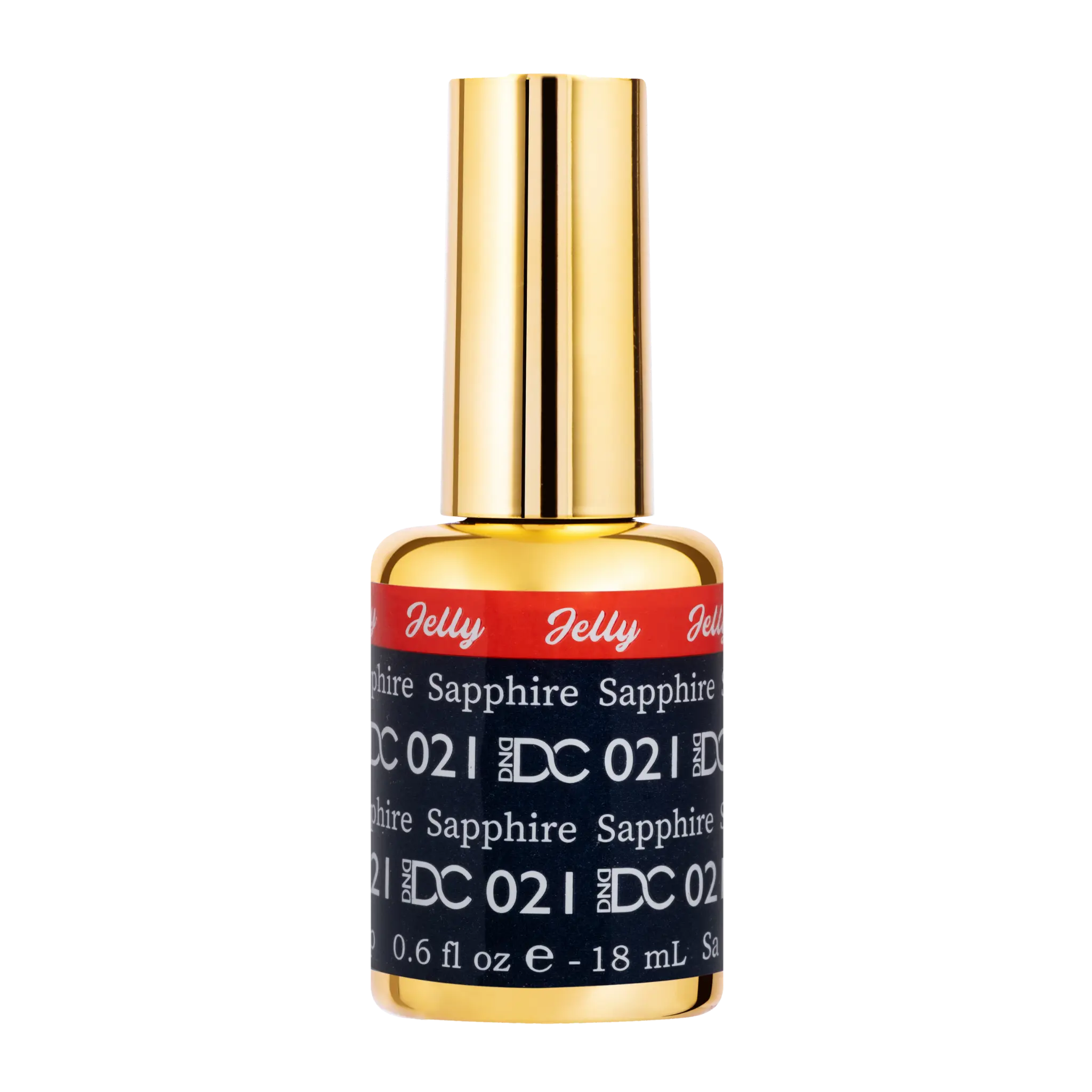 DND DC All My Jelly Gel Polish – #021 Sapphire (0.6oz / 18ml) – NEW 2026