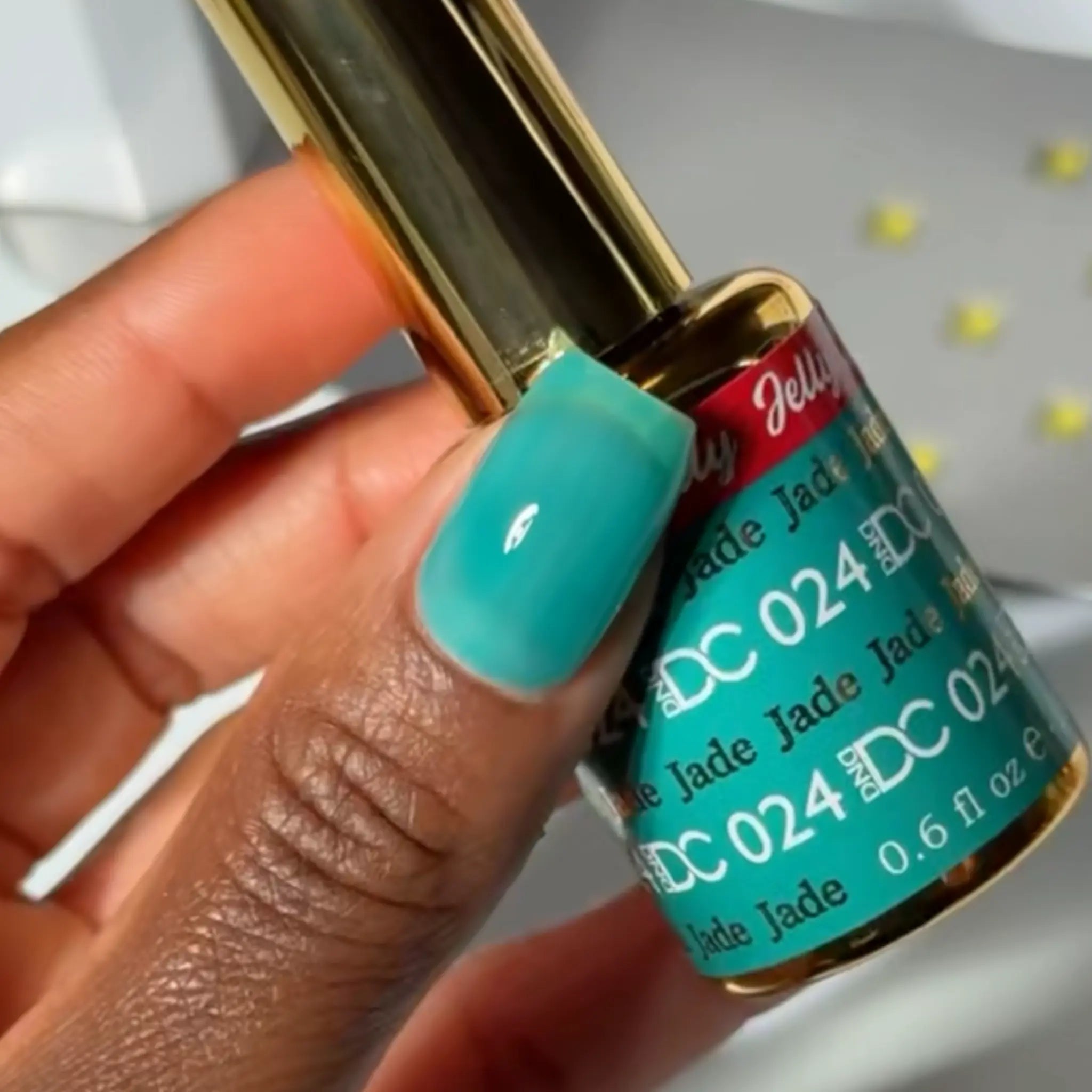 DND DC All My Jelly Gel Polish – #024 Jade (0.6oz / 18ml) – NEW 2026