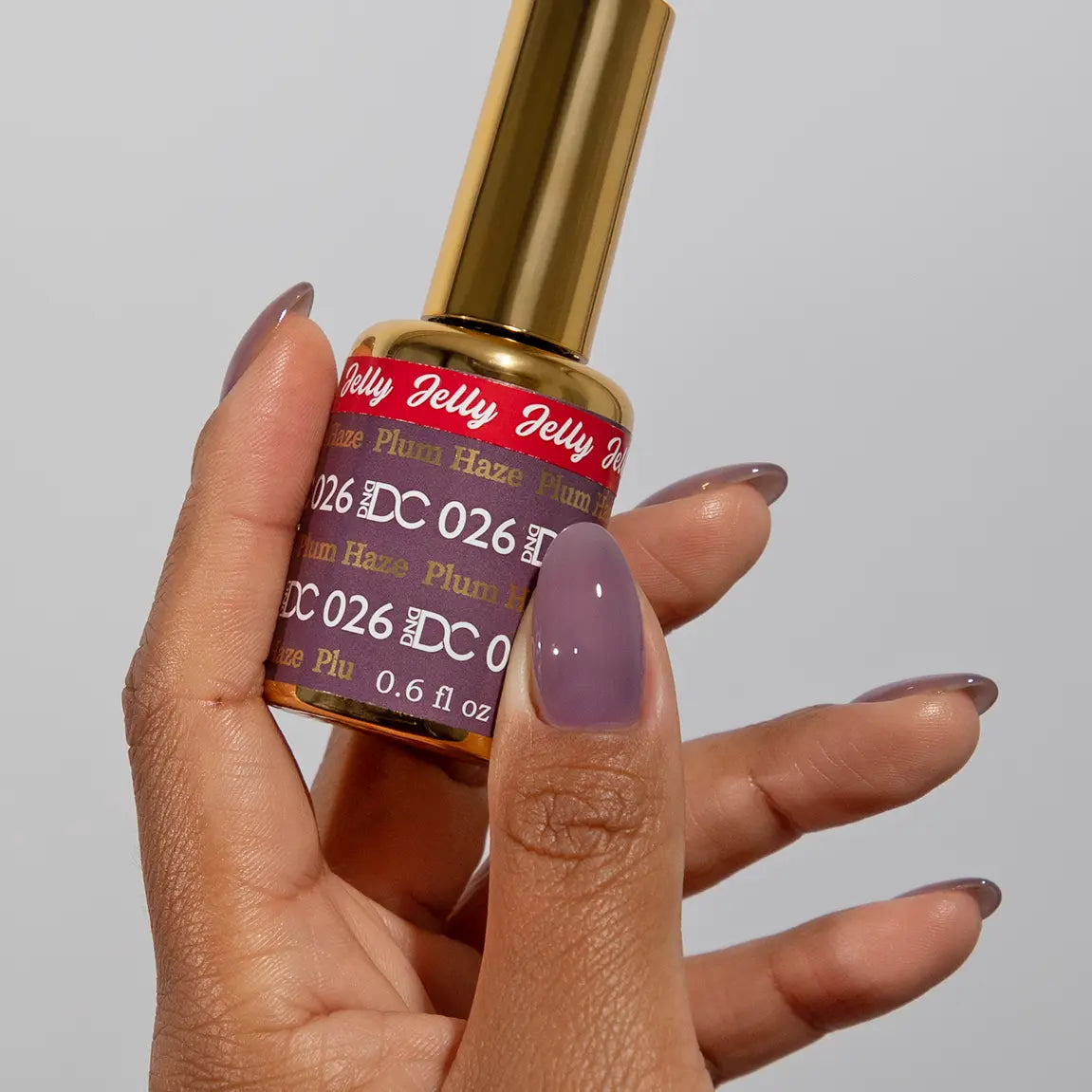 DND DC All My Jelly Gel Polish – #026 Plum Haze (0.6oz / 18ml) – NEW 2026