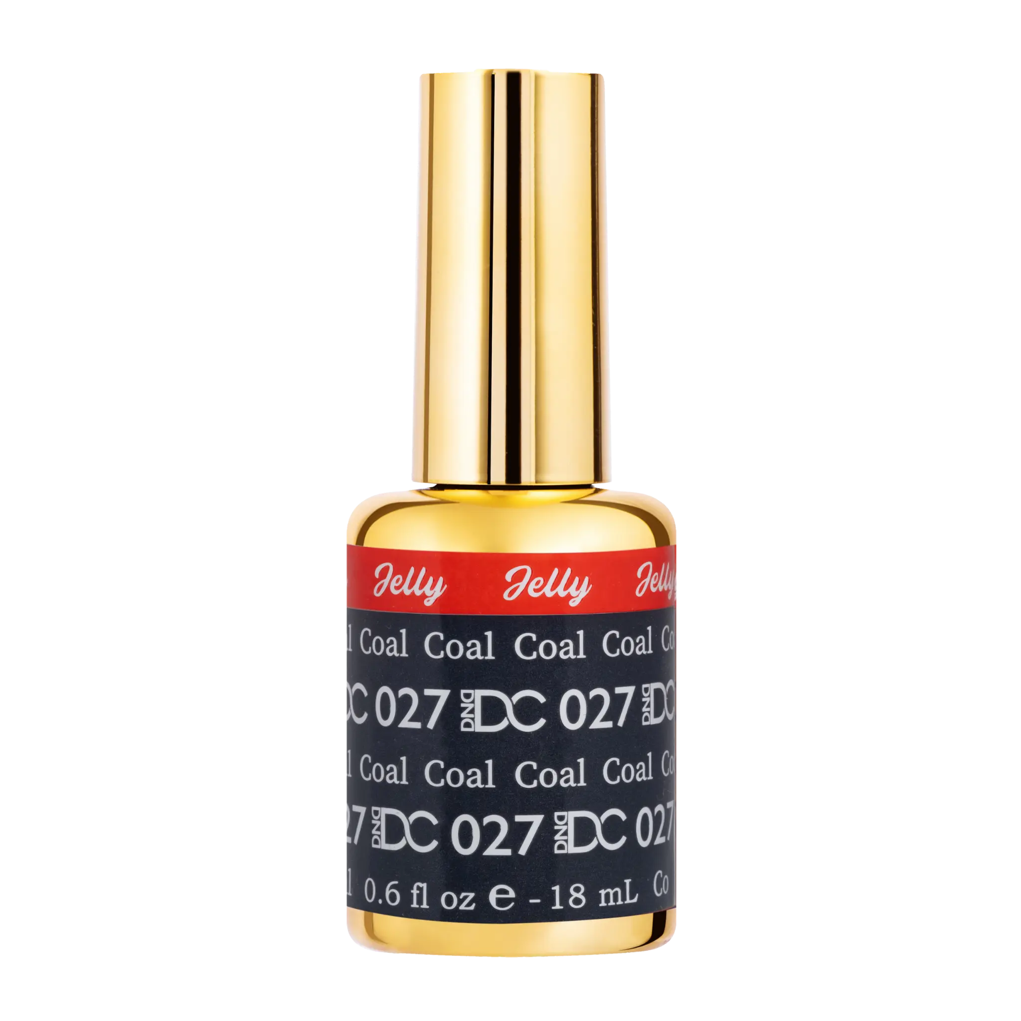 DND DC All My Jelly Gel Polish – #027 Coal (0.6oz / 18ml) – NEW 2026