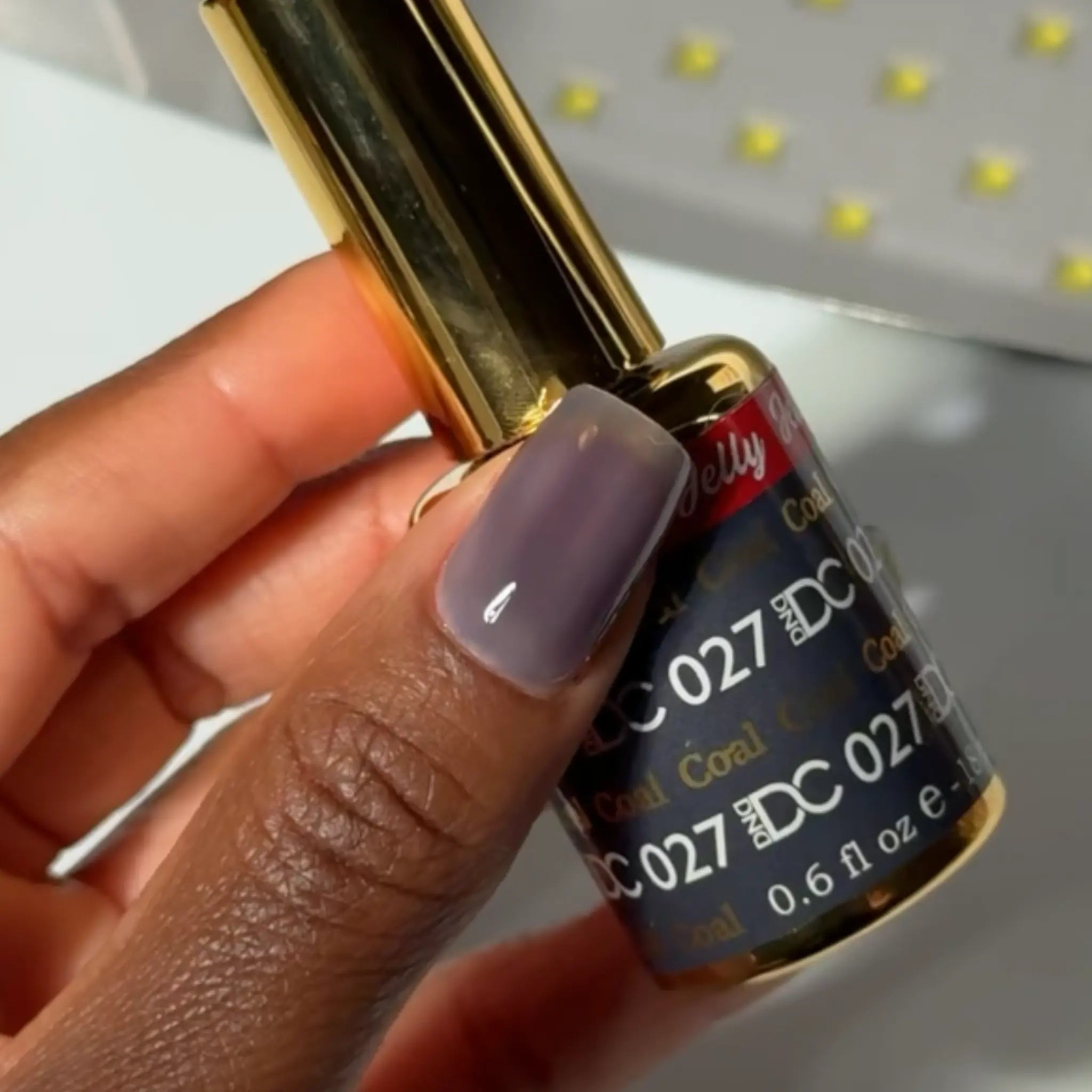 DND DC All My Jelly Gel Polish – #027 Coal (0.6oz / 18ml) – NEW 2026