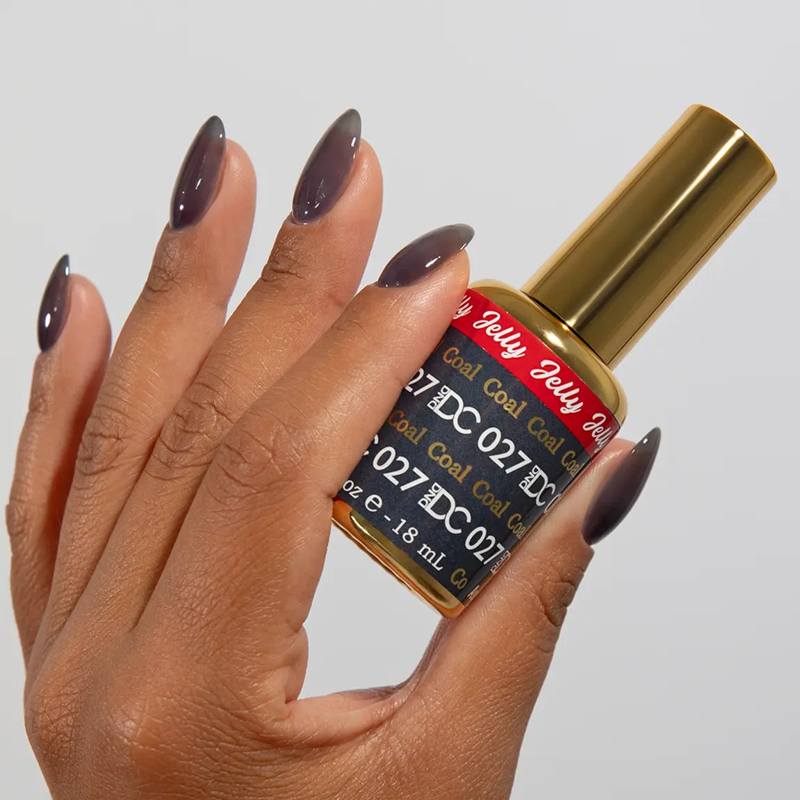 DND DC All My Jelly Gel Polish – #027 Coal (0.6oz / 18ml) – NEW 2026