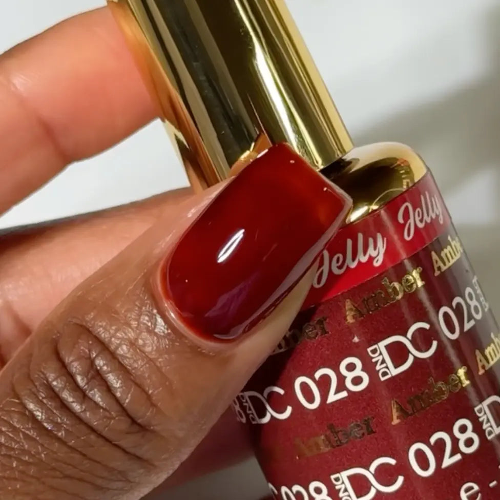 DND DC All My Jelly Gel Polish – #028 Amber (0.6oz / 18ml) – NEW 2026