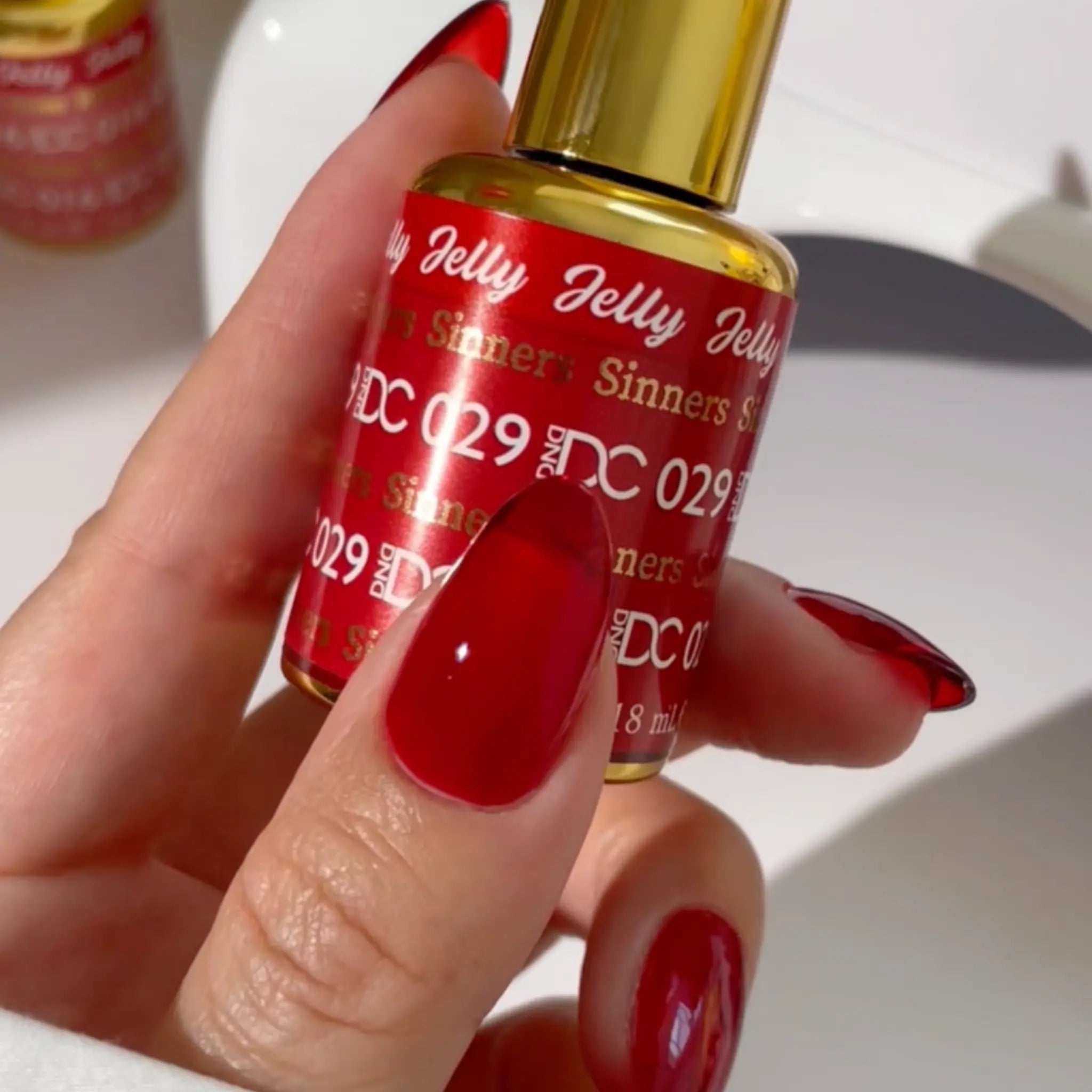 DND DC All My Jelly Gel Polish – #029 Sinners (0.6oz / 18ml) – NEW 2026