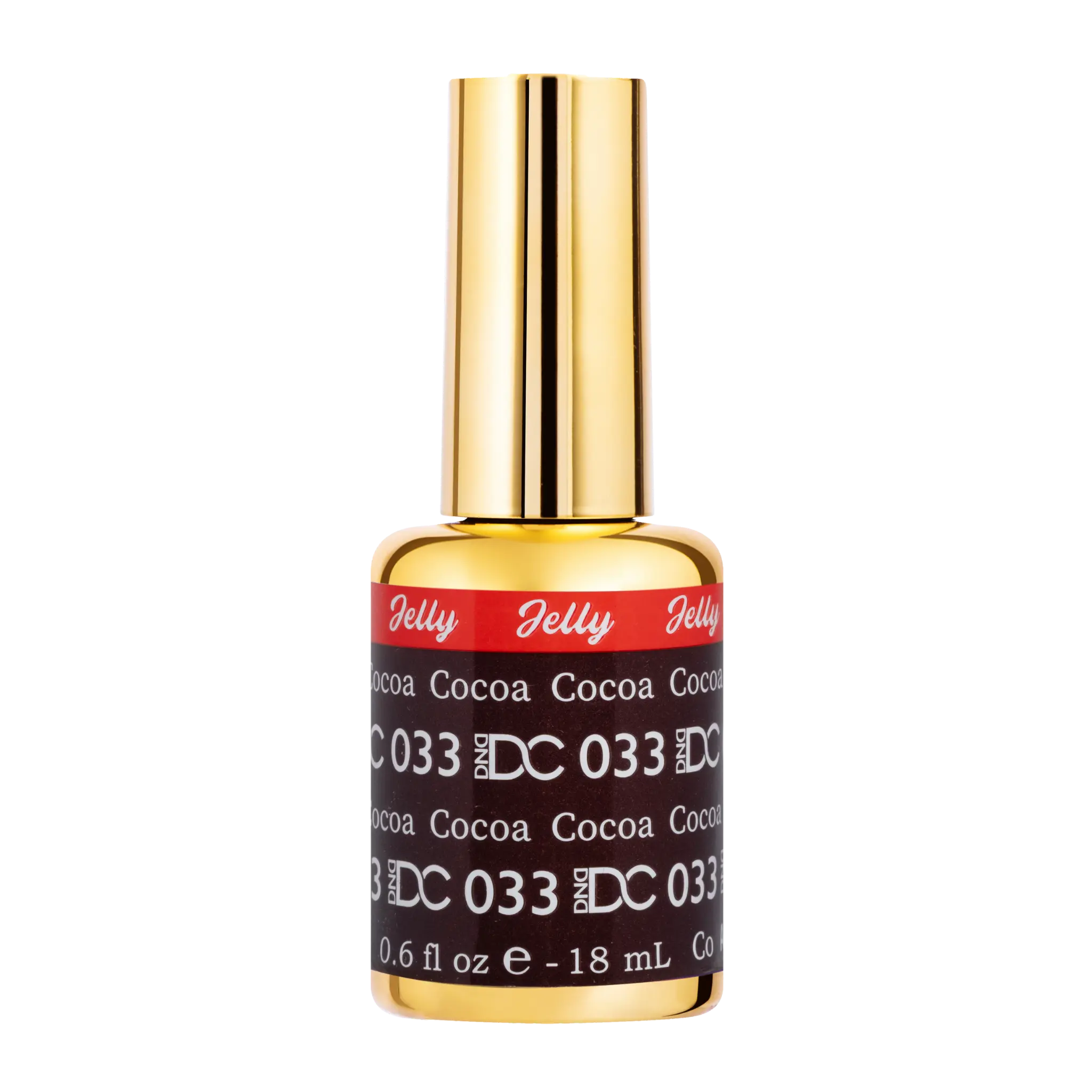 DND DC All My Jelly Gel Polish – #033 Cocoa (0.6oz / 18ml) – NEW 2026