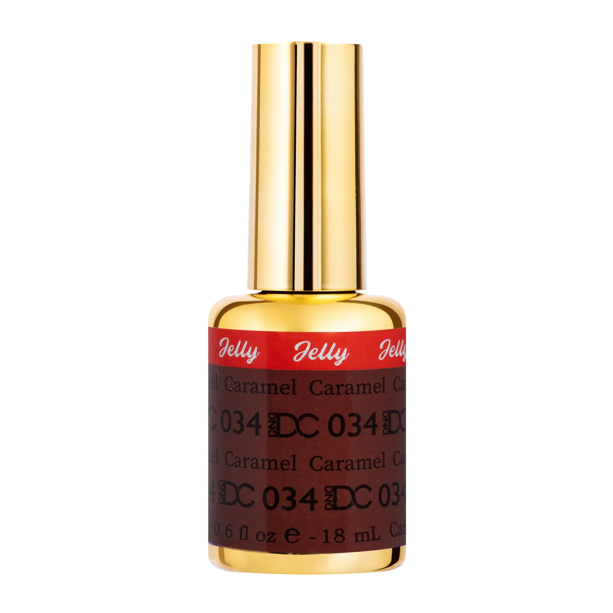 DND DC All My Jelly Gel Polish – #034 Caramel (0.6oz / 18ml) – NEW 2026