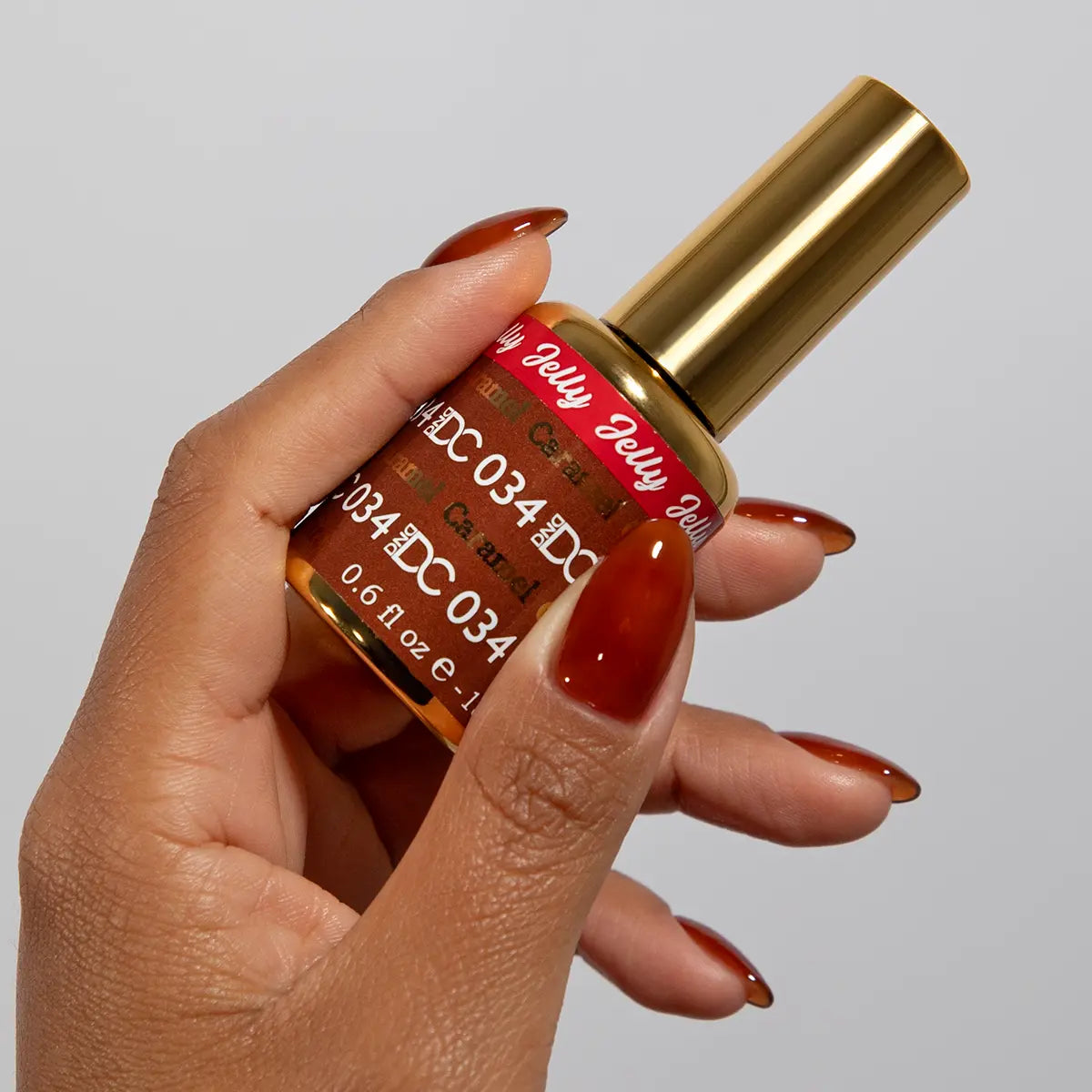 DND DC All My Jelly Gel Polish – #034 Caramel (0.6oz / 18ml) – NEW 2026