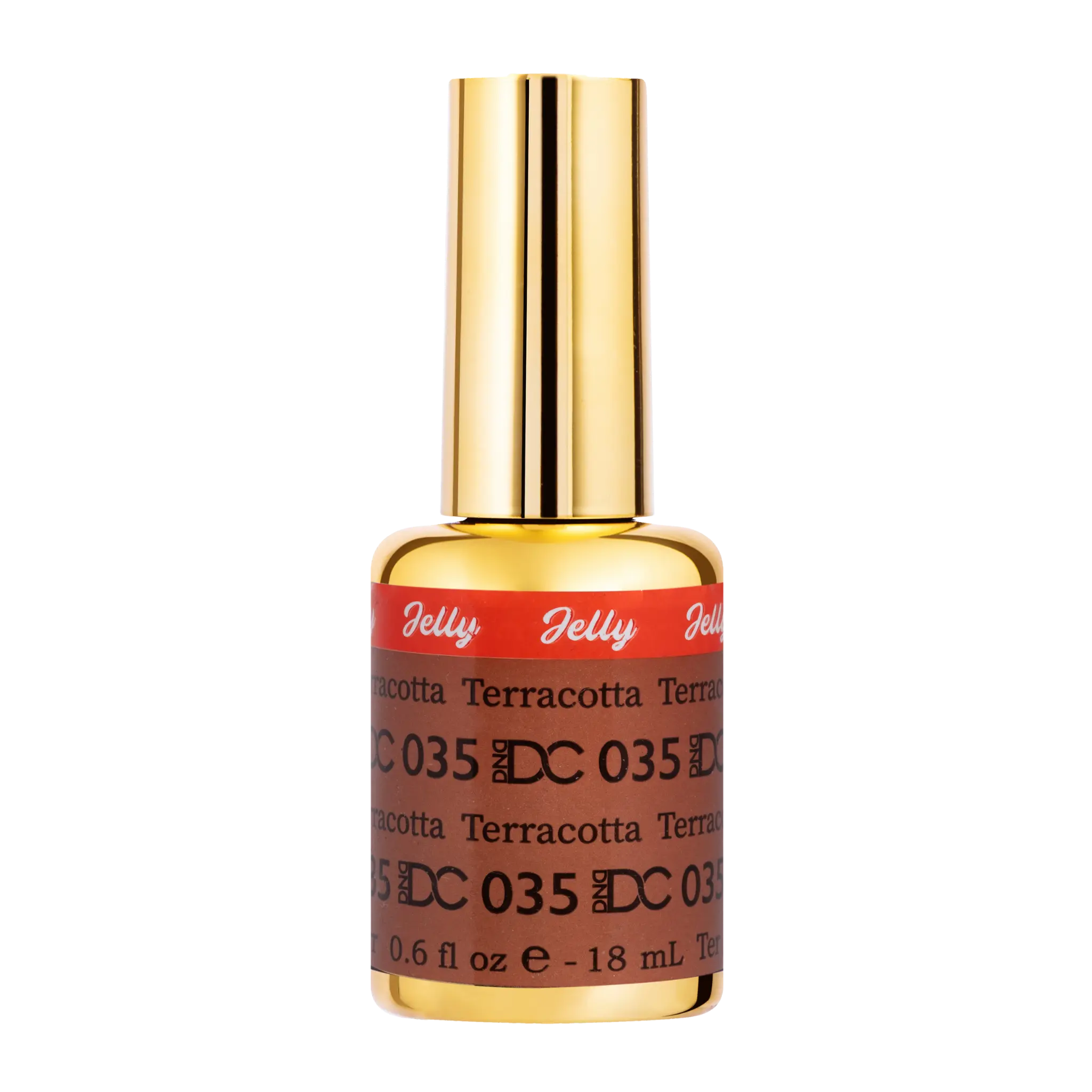DND DC All My Jelly Gel Polish – #035 Terracotta (0.6oz / 18ml) – NEW 2026