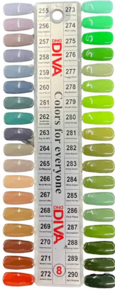 DND - DIVA Gel & Lacquer Duo Full Set 36 Colors (#255 - #290)