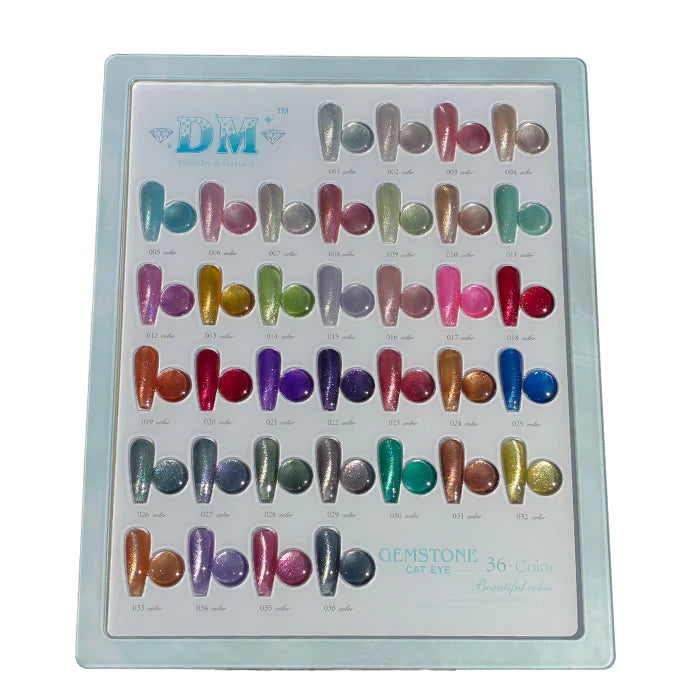 DM - Gemstone Cat Eye Full Set 36 Colors (NEW 2024)