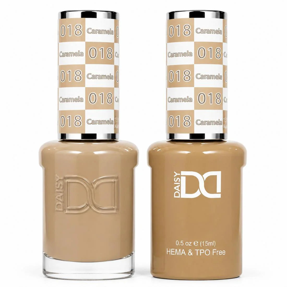 DND HEMA & TPO Free Gel Duo Matching Set – 018 Caramela (Gel + Lacquer)