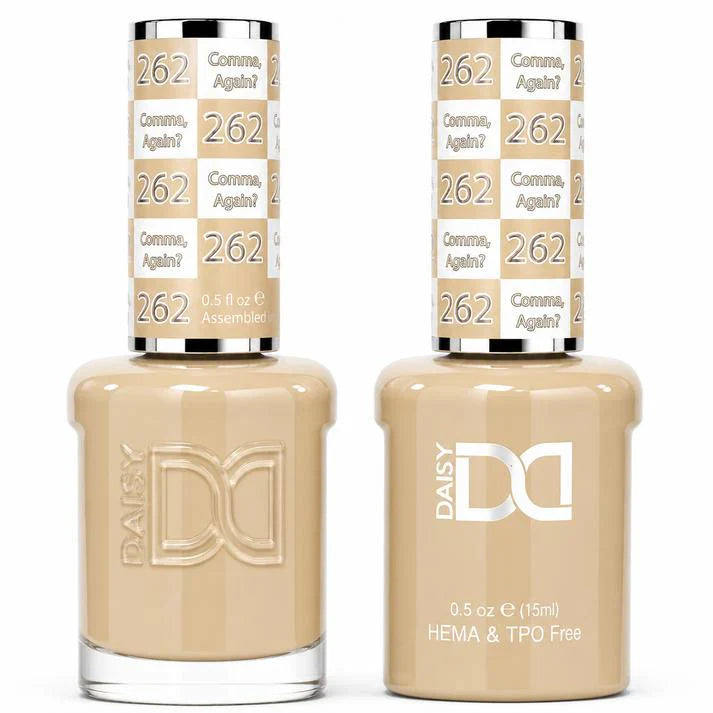 DND HEMA & TPO Free Gel Duo Matching Set – 262 Comma Again (Gel + Lacquer)