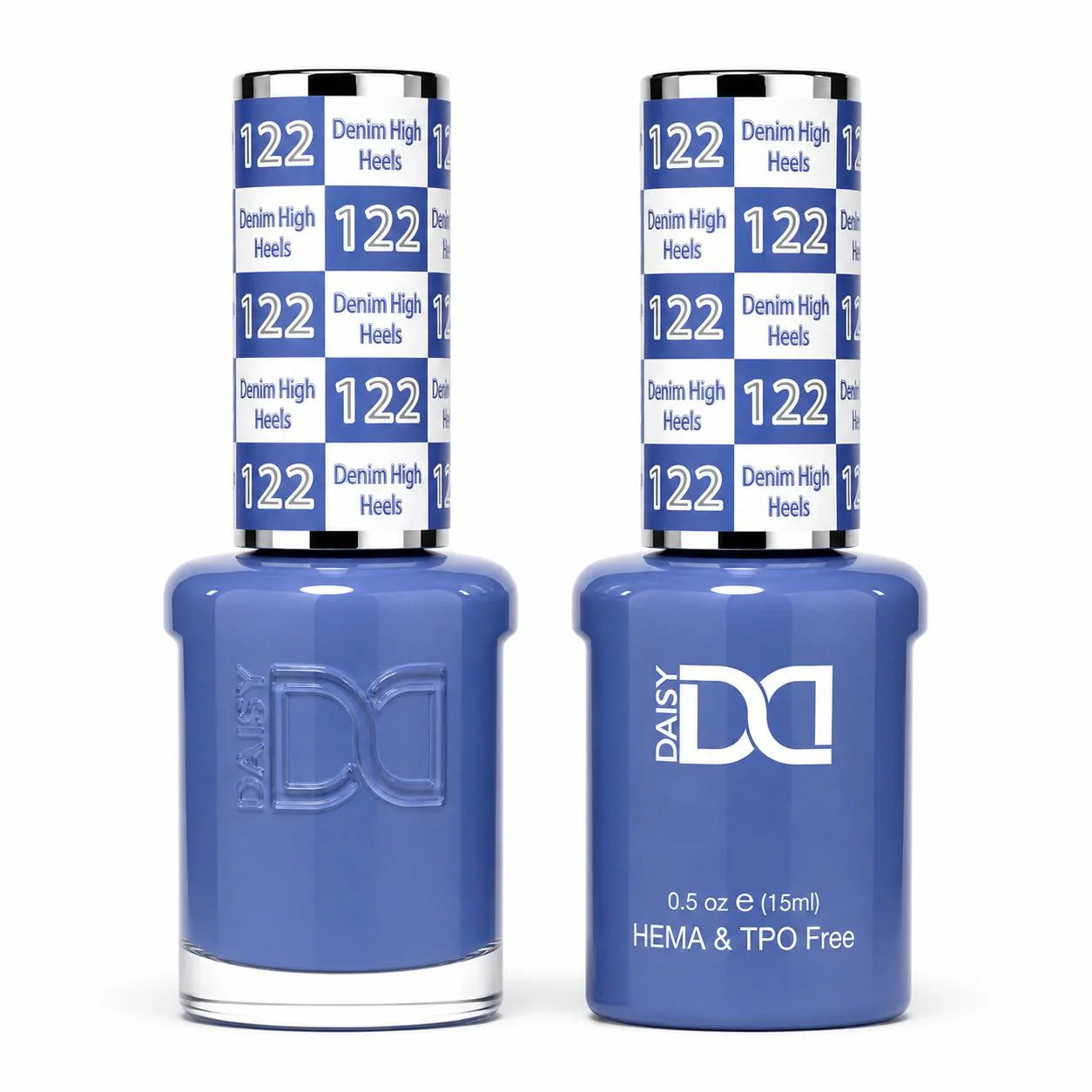 DND HEMA & TPO Free Gel Duo Matching Set – 122 Denim High Heels (Gel + Lacquer)