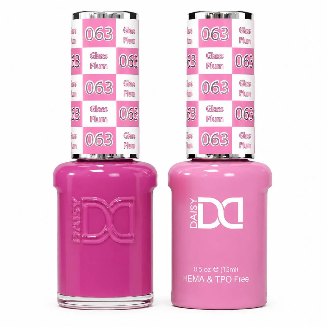 DND HEMA & TPO Free Gel Duo Matching Set – 063 Glass Plum (Gel + Lacquer)
