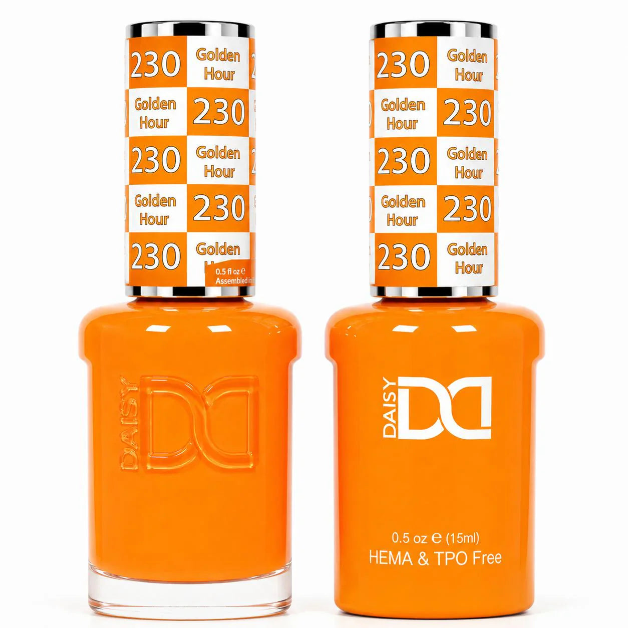 DND HEMA & TPO Free Gel Duo Matching Set – 230 Golden Hour (Gel + Lacquer)