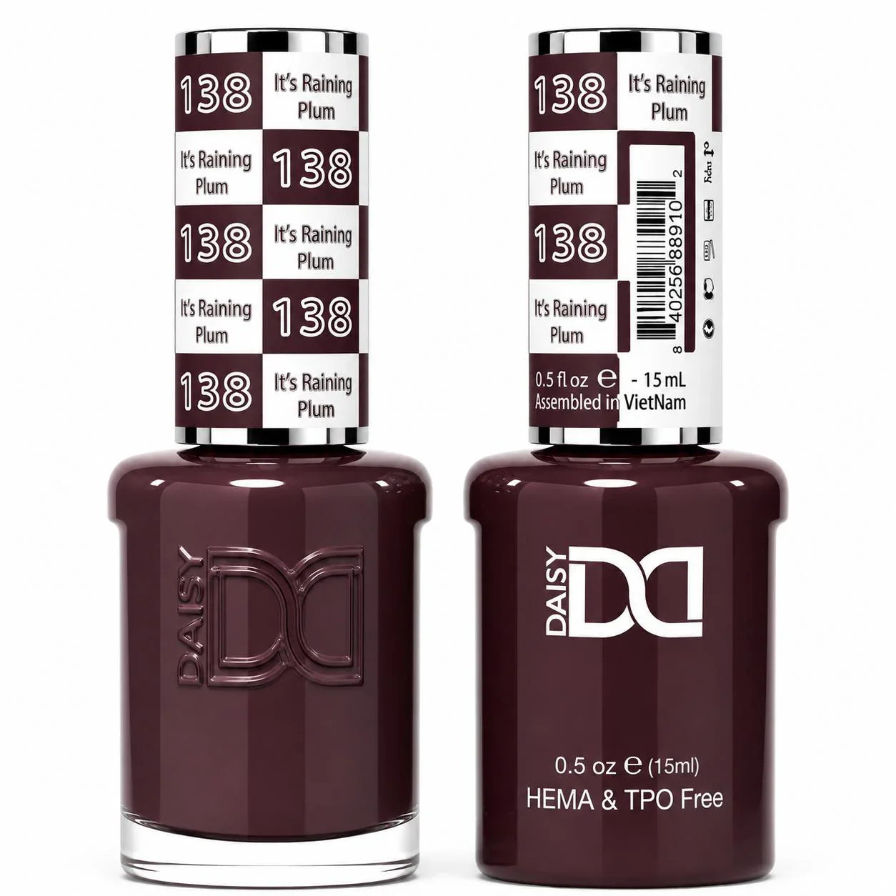 DND HEMA & TPO Free Gel Duo Matching Set – 138 It’s Raining Plum (Gel + Lacquer)