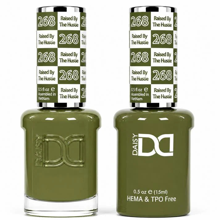 DND HEMA & TPO Free Gel Duo Matching Set – 268 Raised By The Hustle (Gel + Lacquer)