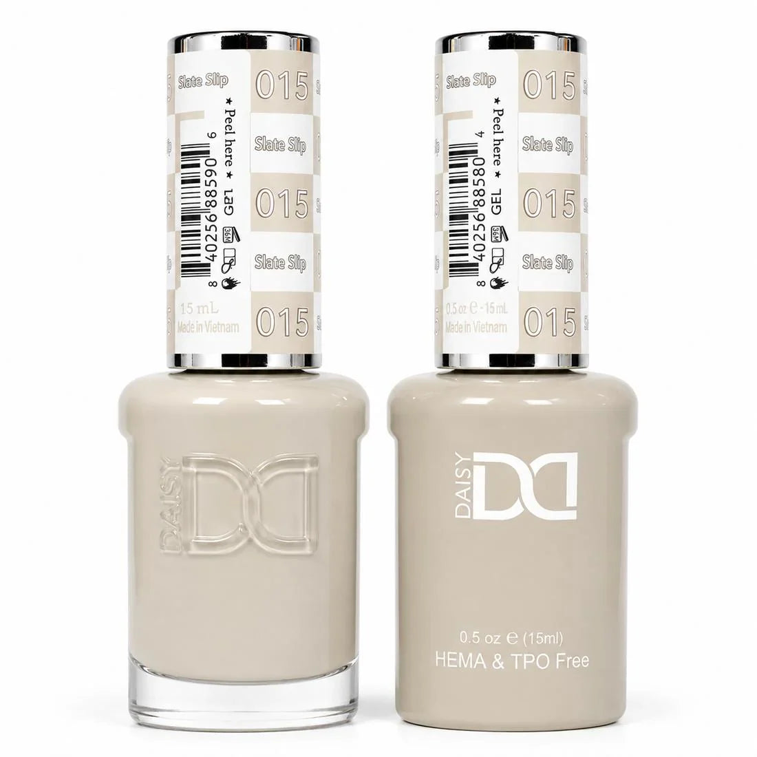 DND HEMA & TPO Free Gel Duo Matching Set – 015 Slate Slip (Gel + Lacquer)