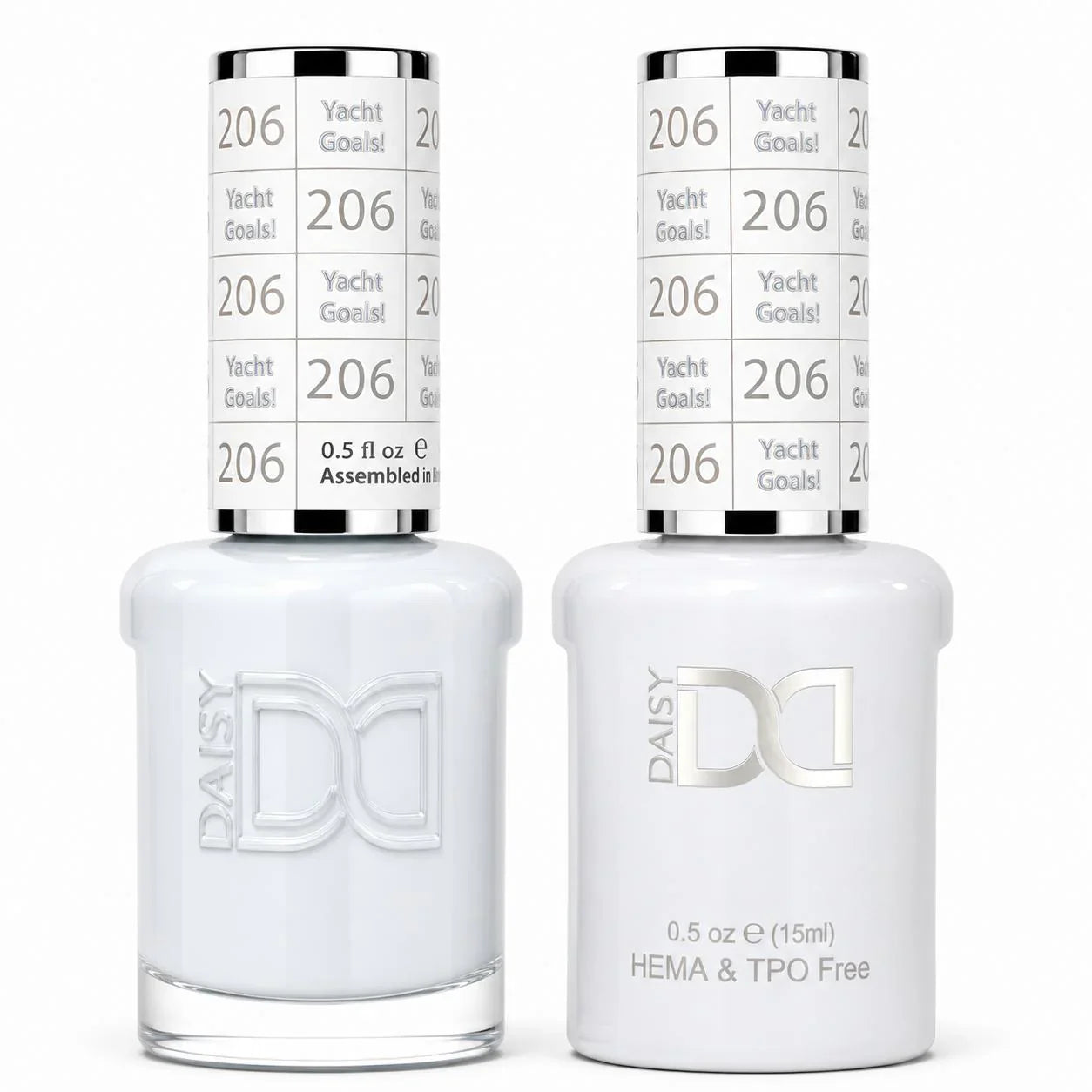 DND HEMA & TPO Free Gel Duo Matching Set – 206 Yacht Goals! (Gel + Lacquer)