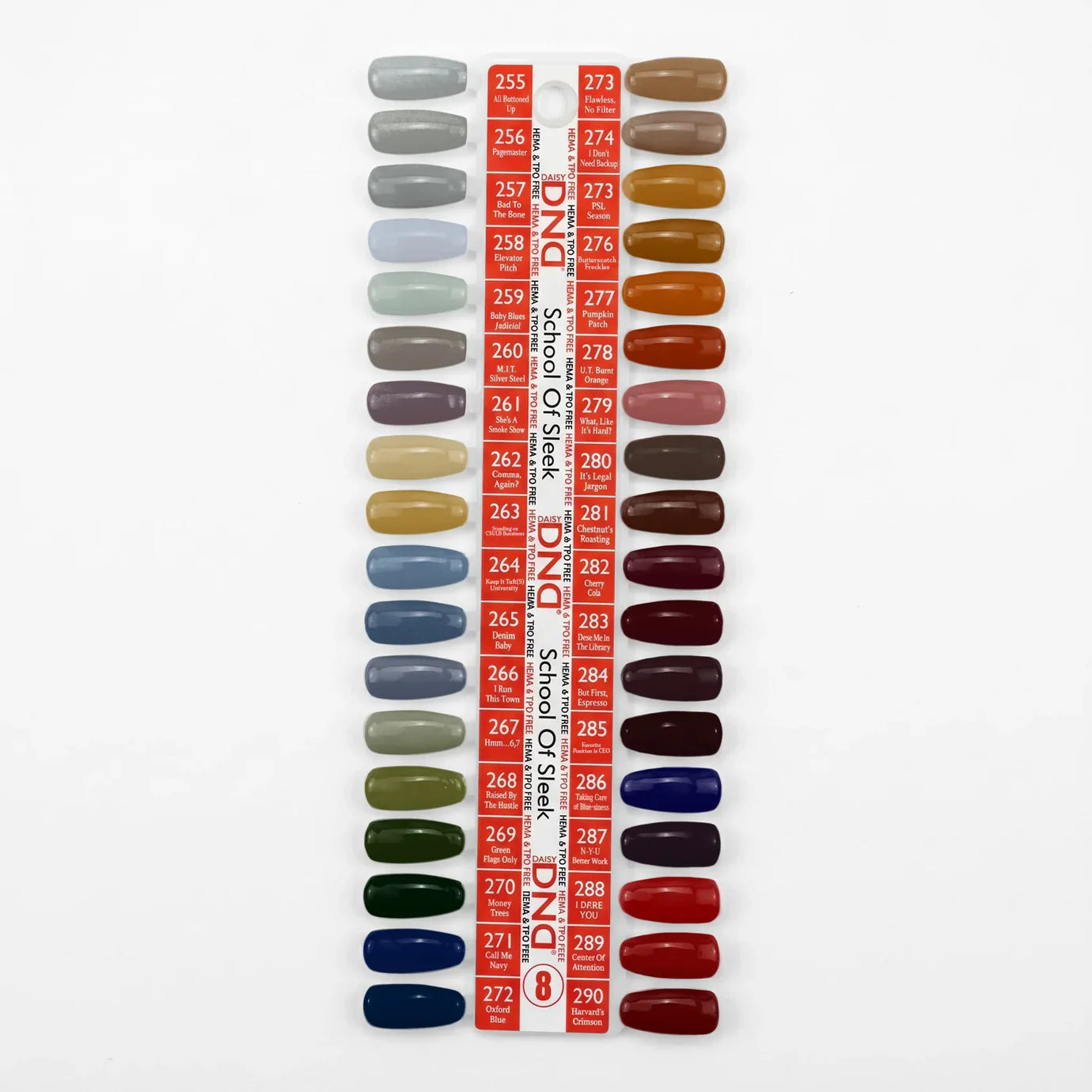DND HEMA & TPO Free - Full line 288 Duo Matching Colors + Free 1 sample book & 1 set color chart
