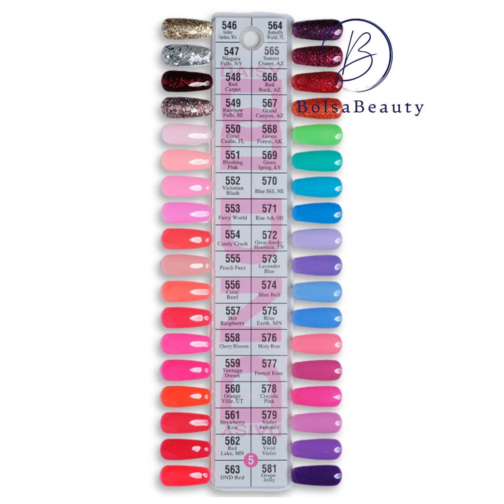 DND - Gel & Lacquer Duo Full Set 36 Colors (#1, #2, #3, #4, #5)