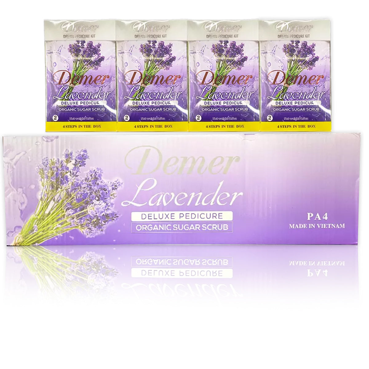 Demer - Pedicure Deluxe 4in1 (Case 60 Boxes) - Lavender