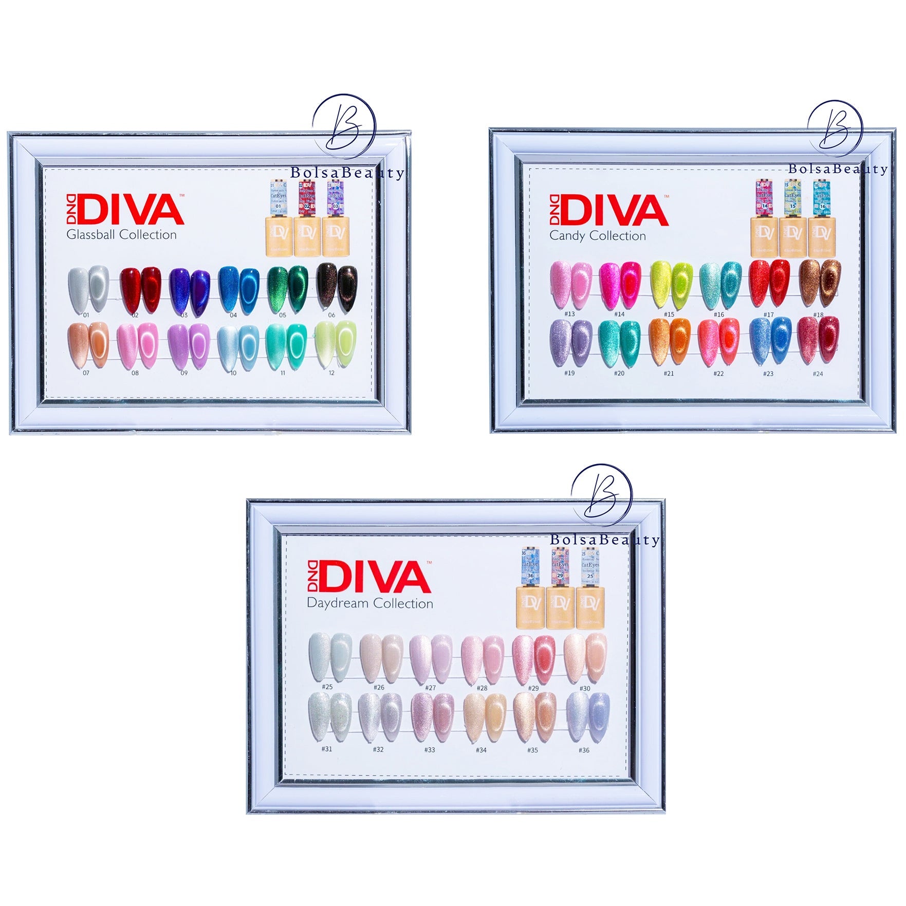 DND - DIVA Cat Eye Full Set 36 Colors - NEW