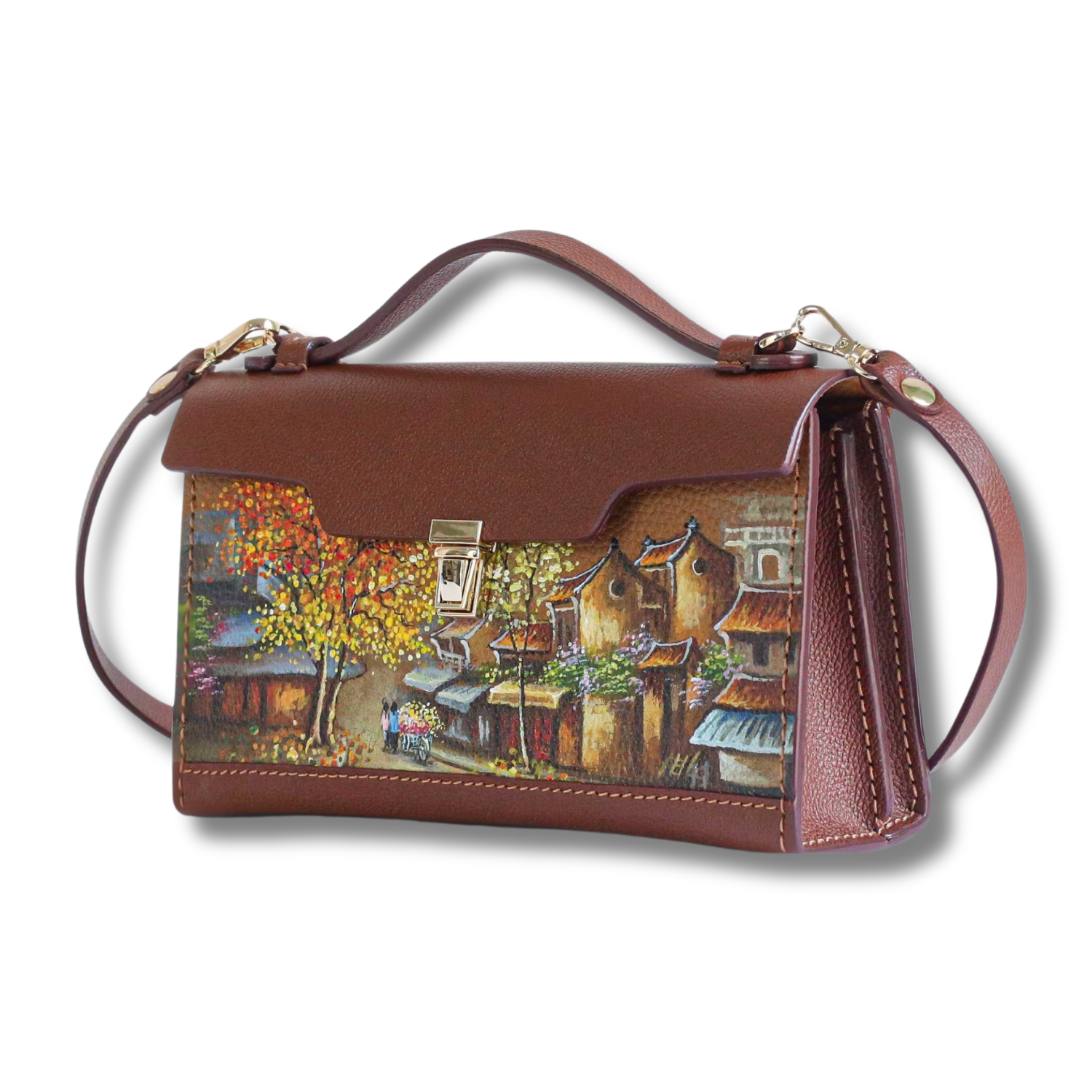 Grace Shoulder Bag Dual Compartments Glasses Storage