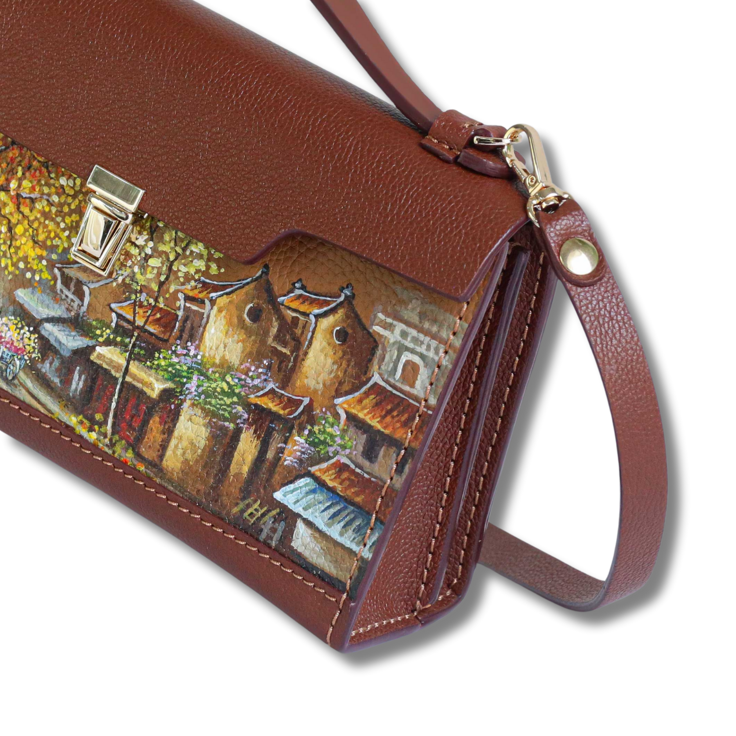 Grace Shoulder Bag Dual Compartments Glasses Storage