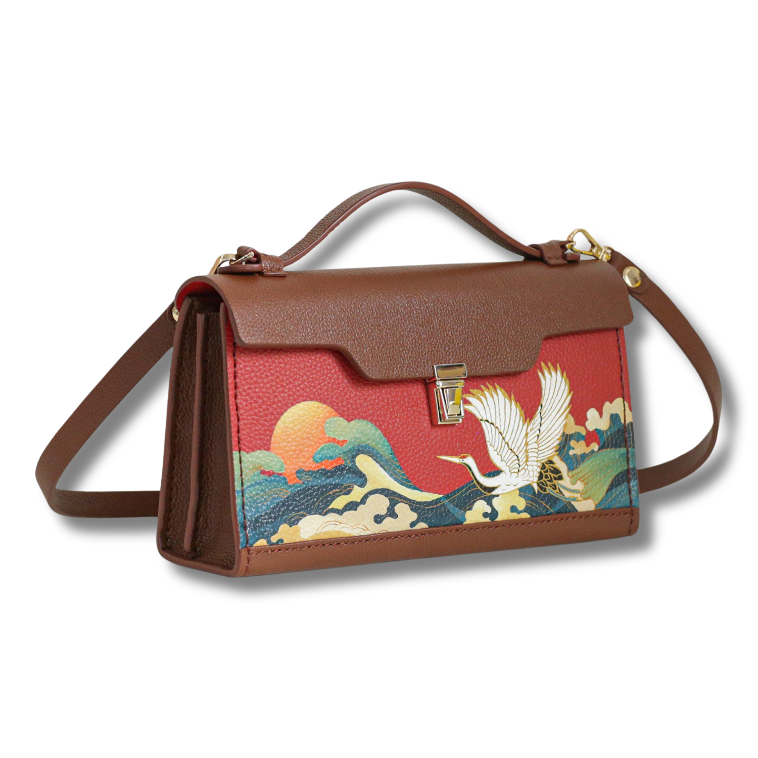 Grace Shoulder Bag Dual Compartments Glasses Storage