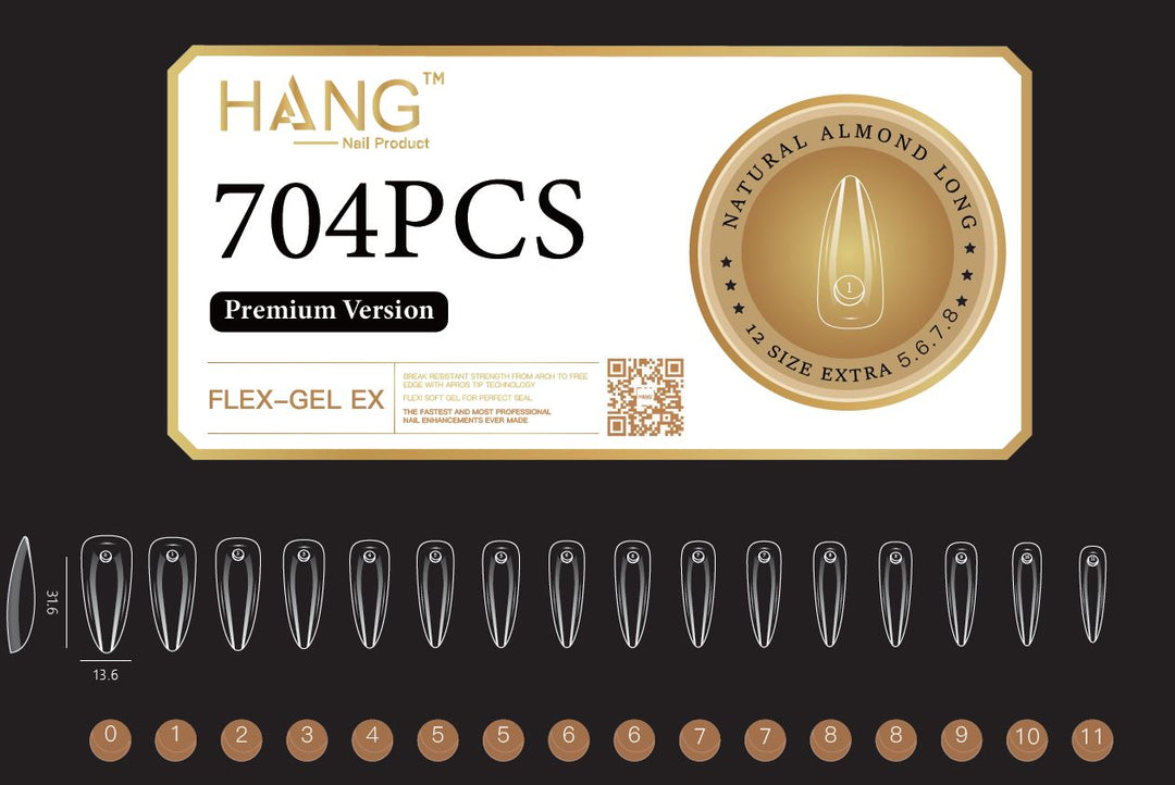 Hang - Soft Gel Ex Tips Almond (NEW 2024)