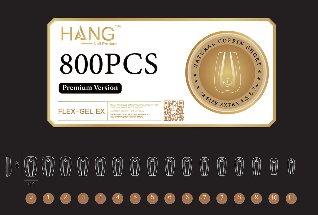 Hang - Soft Gel Ex Tips Coffin (NEW 2024)
