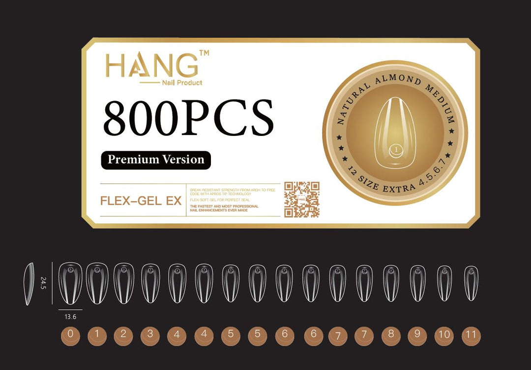 Hang - Soft Gel Ex Tips Almond (NEW 2024)