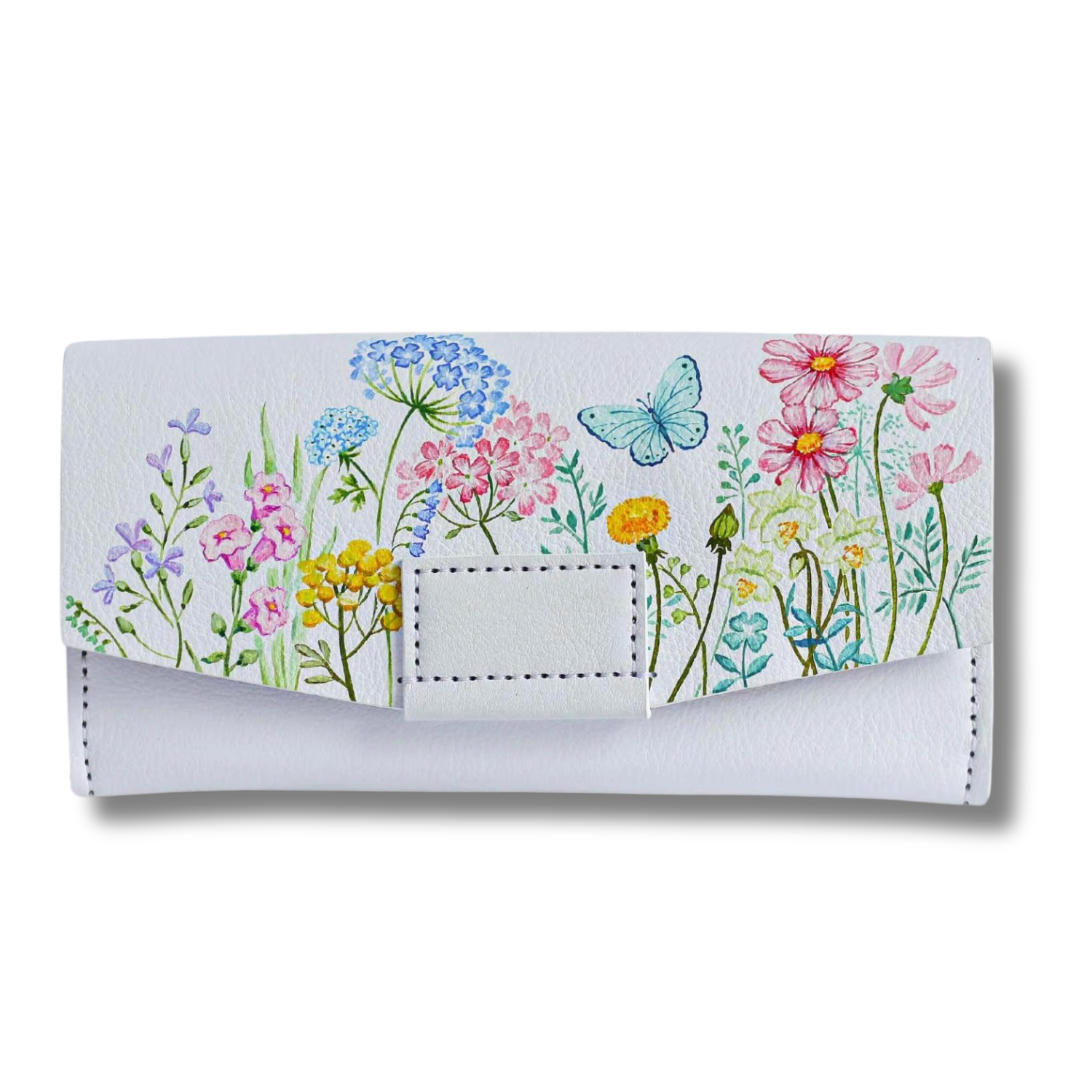 Her Front Magnetic Flap Long Wallet Custom Artwork