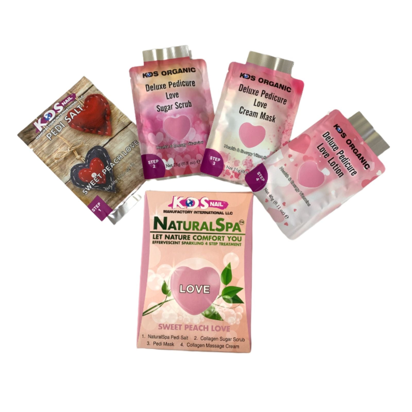 KDS - Pedicure Deluxe 4in1 (Case 88 Boxes) - Sweet Peach Love
