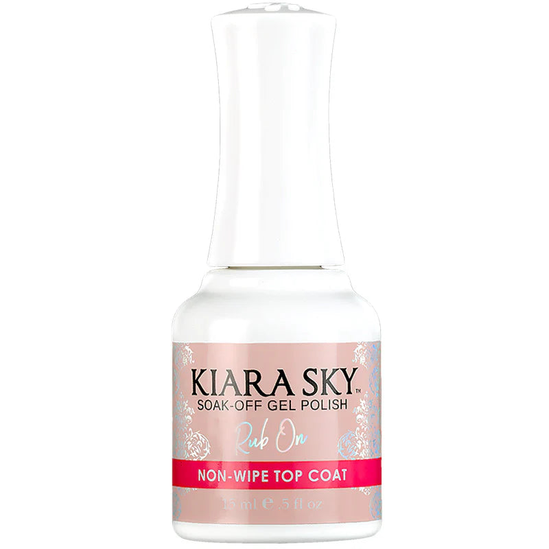 Kiara Sky - Gel Polish Base, Top, Non Wipe Top, Non Wipe Top Rub On