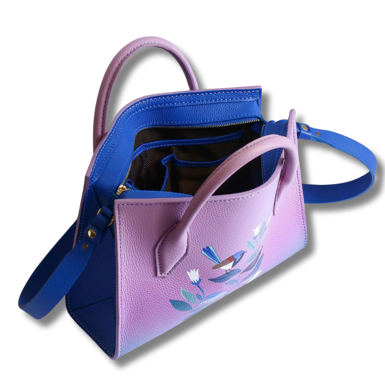 Majesty Medium Hand Bag Magnetic Clasp Custom Artwork