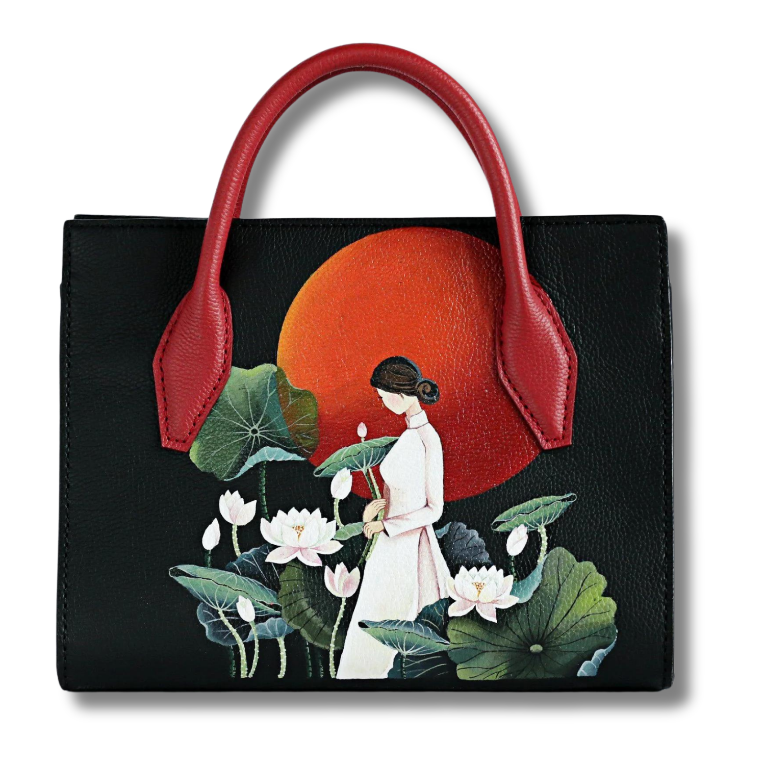 Majesty Medium Hand Bag Magnetic Clasp Custom Artwork