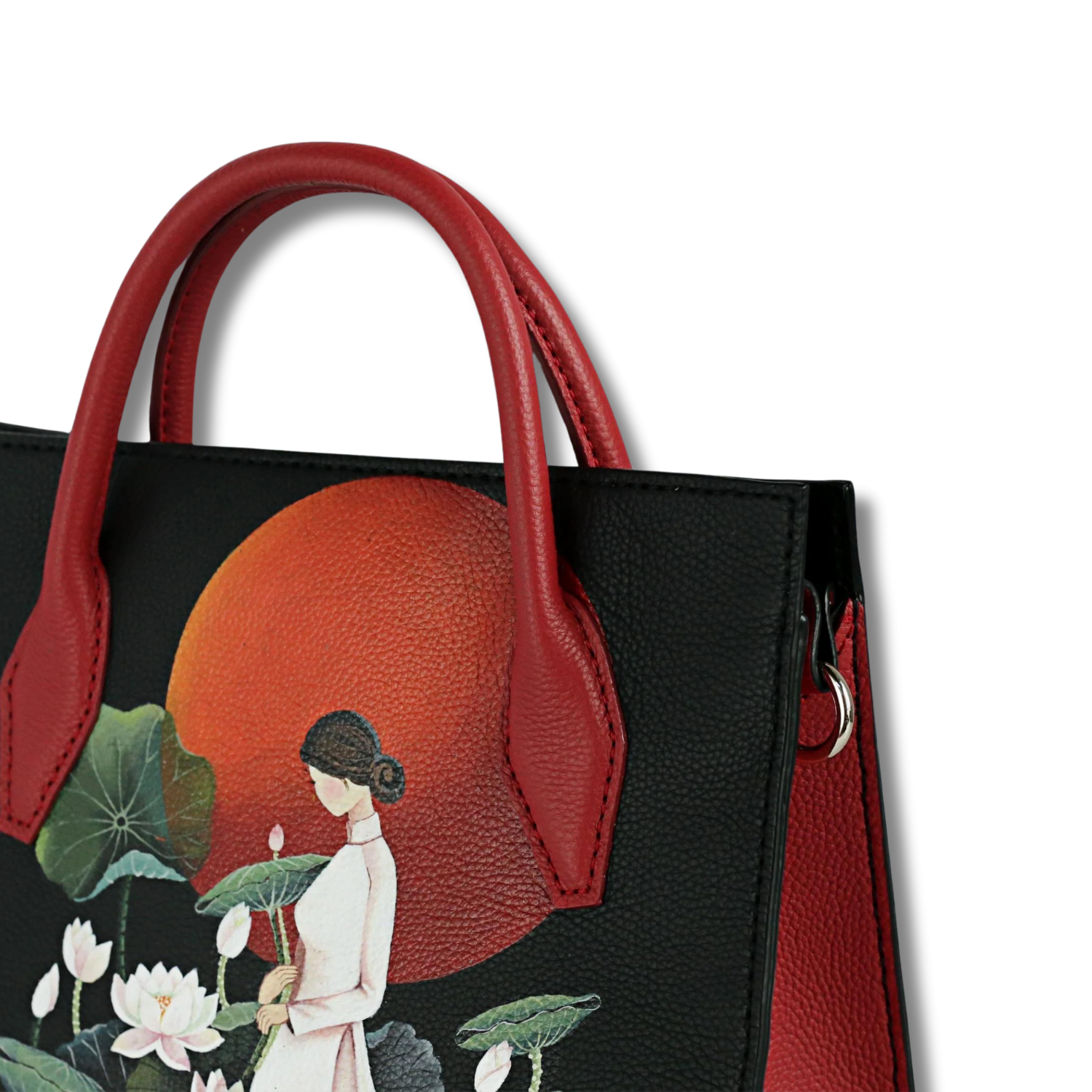 Majesty Medium Hand Bag Magnetic Clasp Custom Artwork