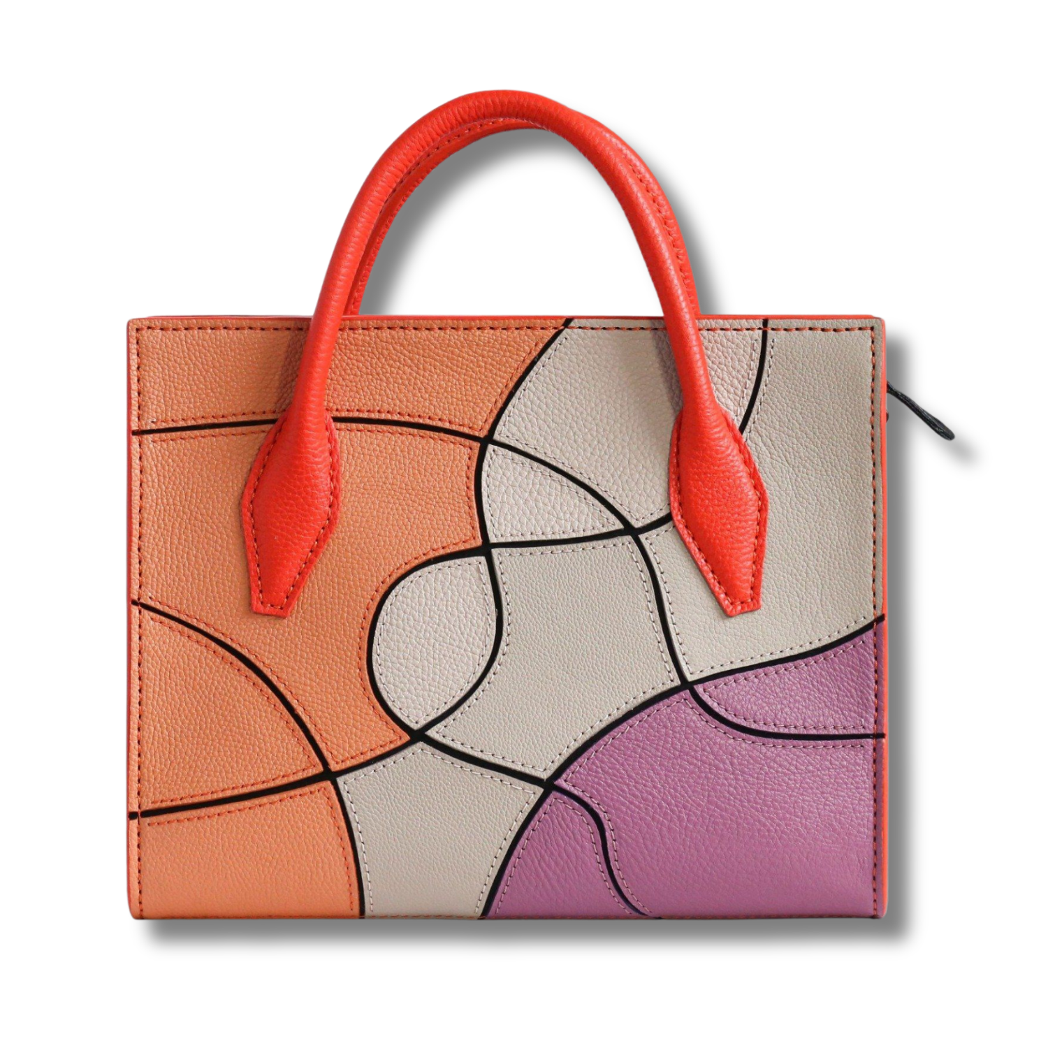 Majesty Medium Hand Bag Magnetic Clasp Custom Artwork